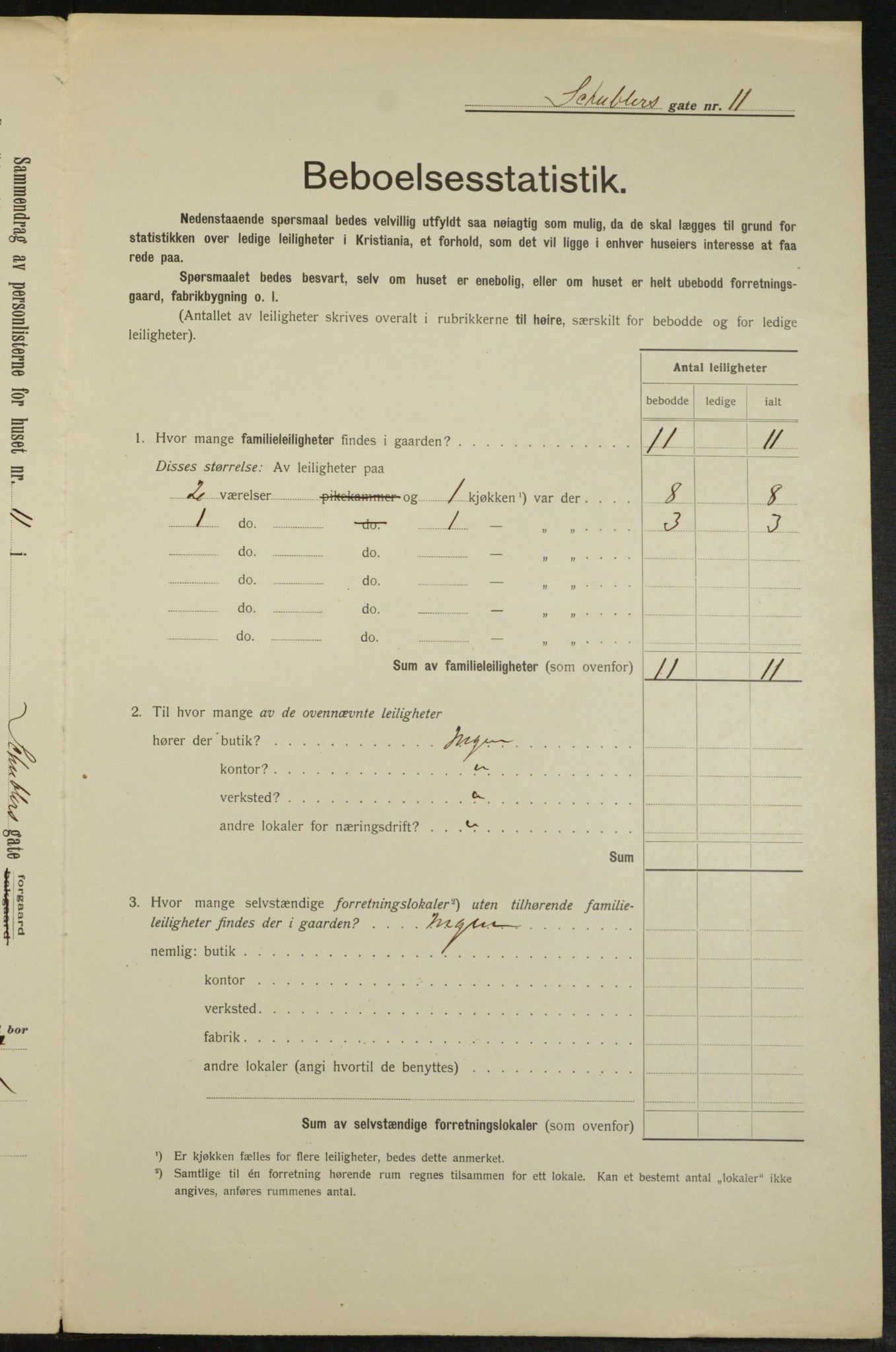 OBA, Municipal Census 1913 for Kristiania, 1913, p. 92907