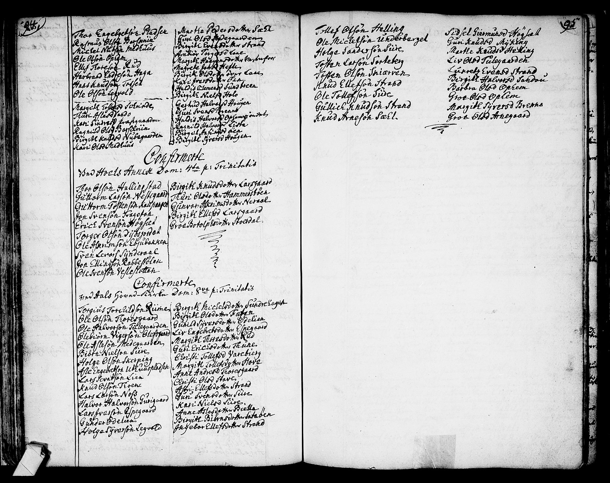 Ål kirkebøker, SAKO/A-249/F/Fa/L0002: Parish register (official) no. I 2, 1771-1806, p. 94-95