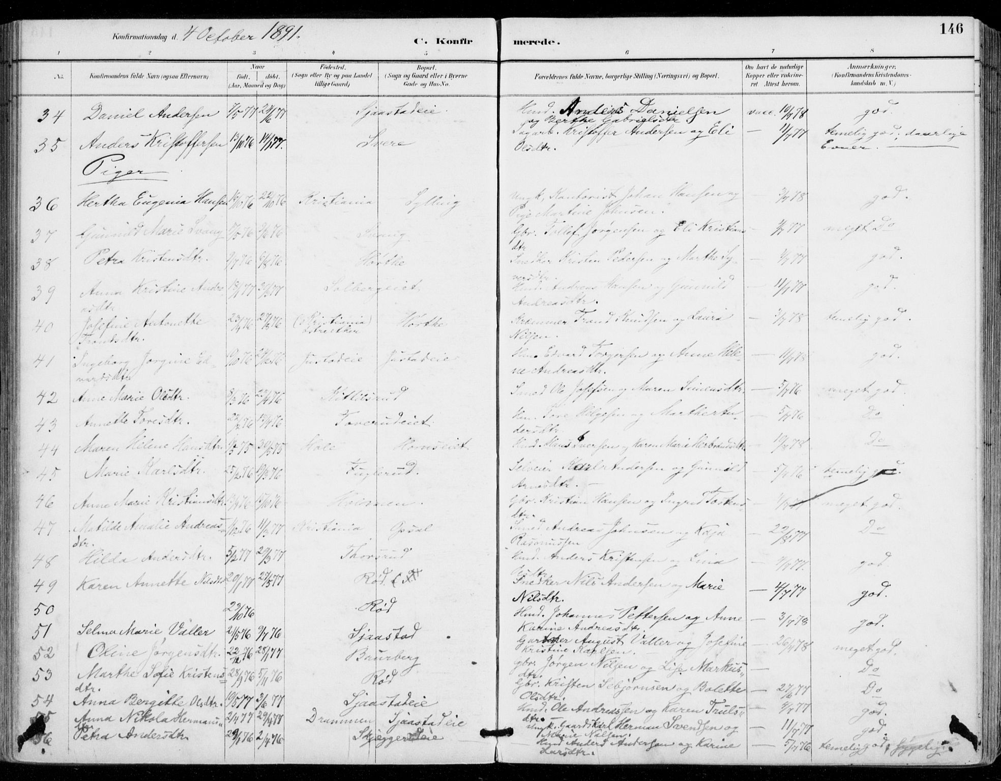 Sylling kirkebøker, AV/SAKO-A-247/F/Fa/L0001: Parish register (official) no. 1, 1883-1910, p. 146