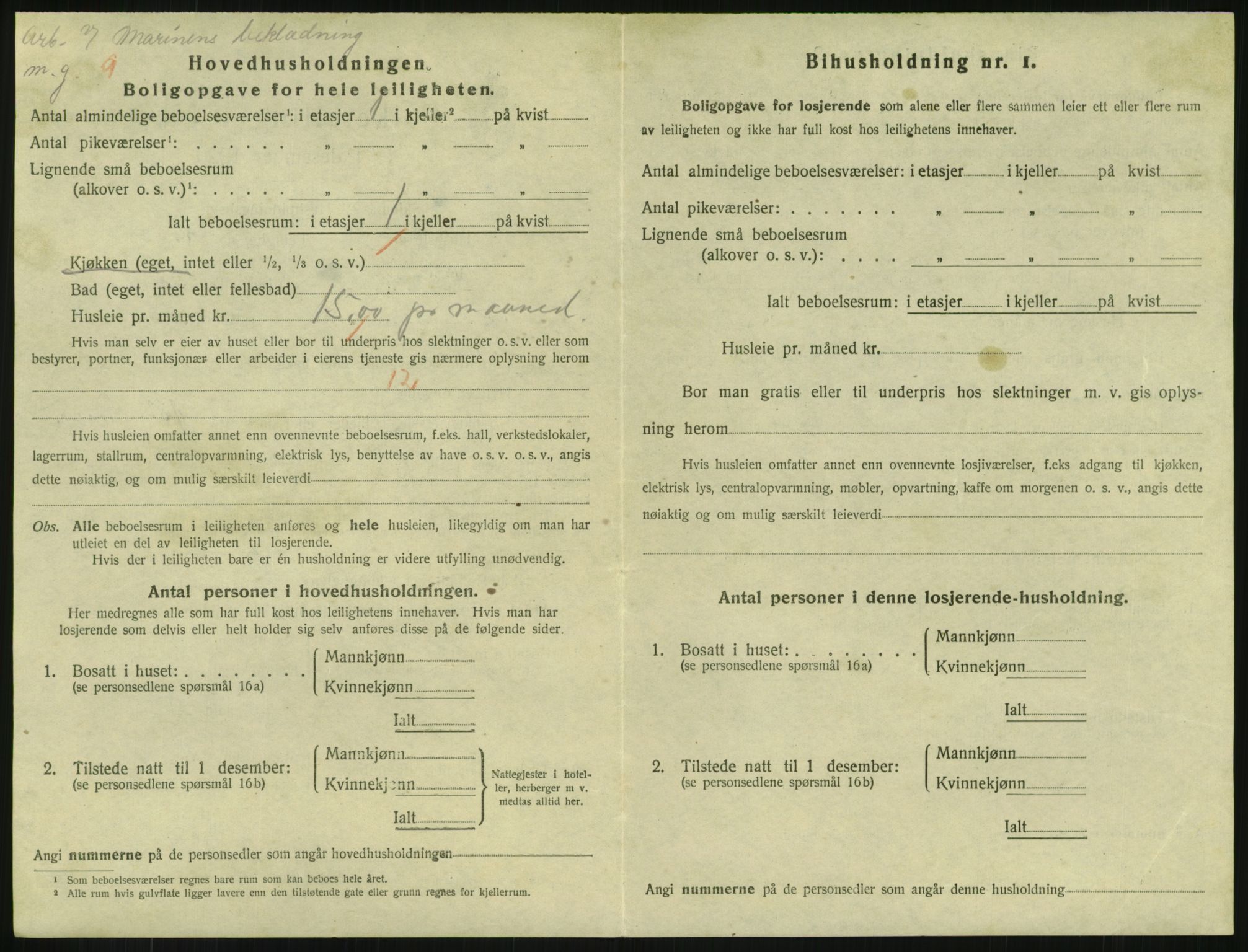 SAKO, 1920 census for Horten, 1920, p. 6176