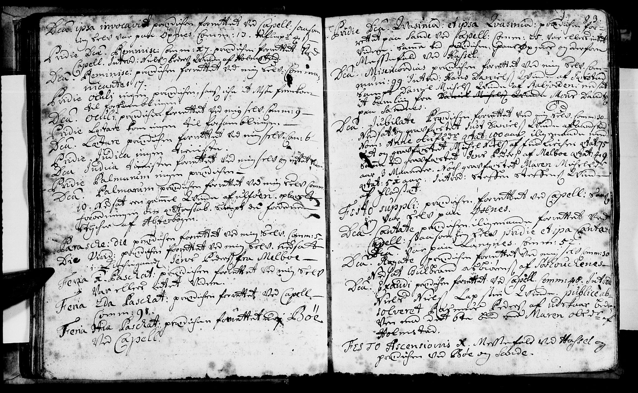 Ministerialprotokoller, klokkerbøker og fødselsregistre - Nordland, SAT/A-1459/888/L1231: Parish register (official) no. 888A01 /1, 1693-1738, p. 83