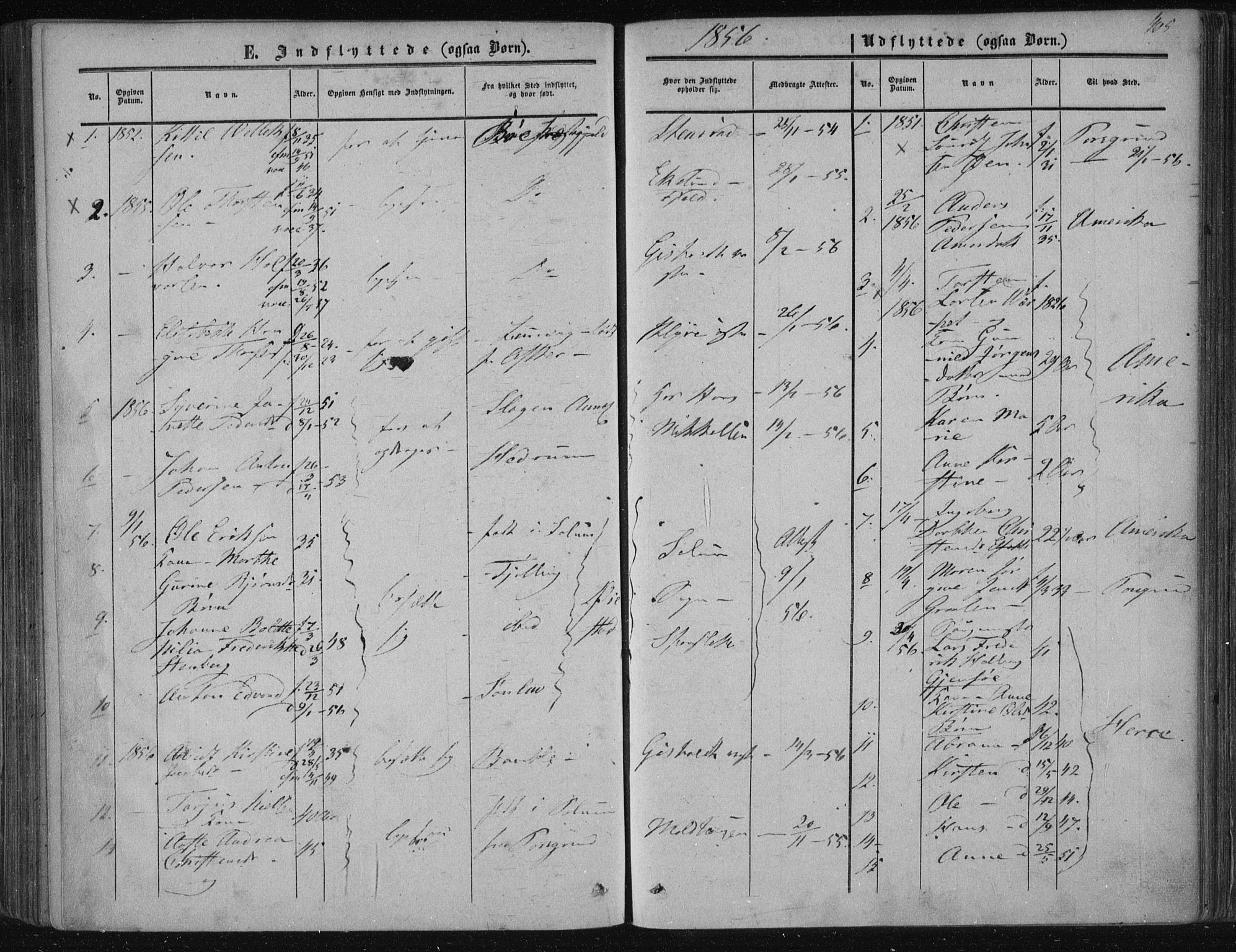 Solum kirkebøker, SAKO/A-306/F/Fa/L0007: Parish register (official) no. I 7, 1856-1864, p. 405