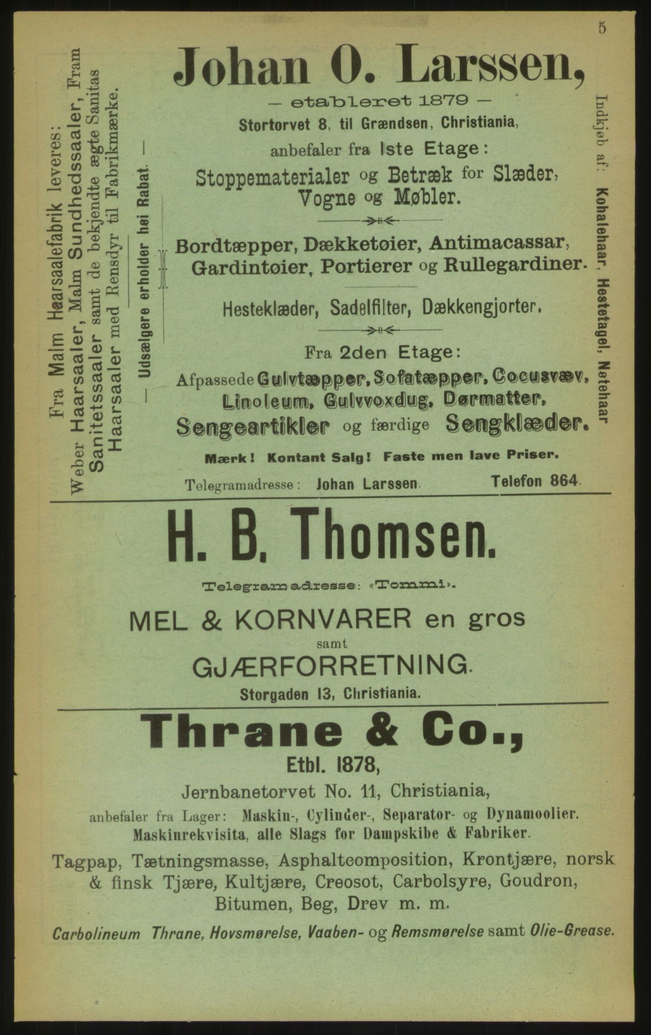 Kristiania/Oslo adressebok, PUBL/-, 1897, p. 5