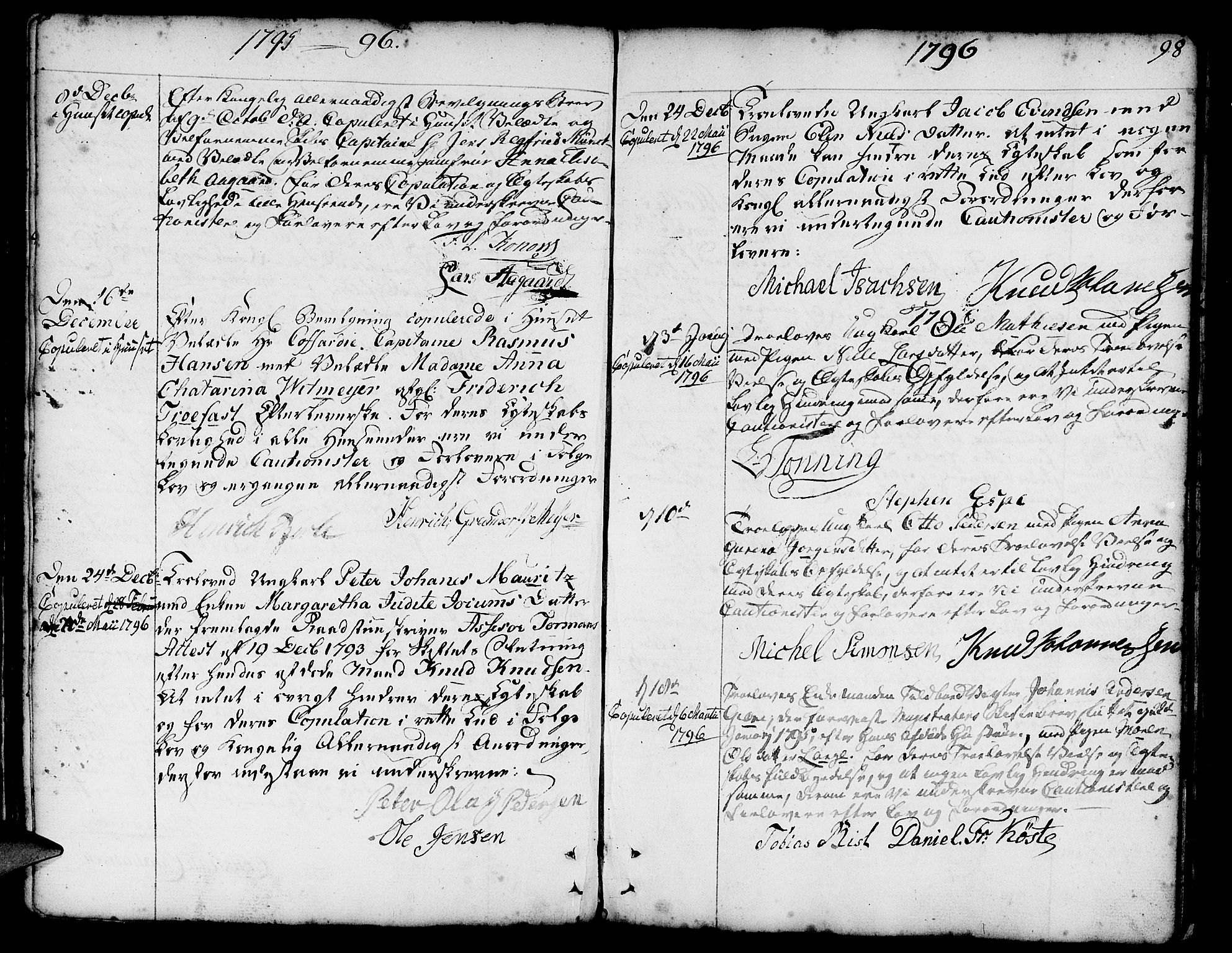 Nykirken Sokneprestembete, SAB/A-77101/H/Haa/L0008: Parish register (official) no. A 8, 1776-1814, p. 98