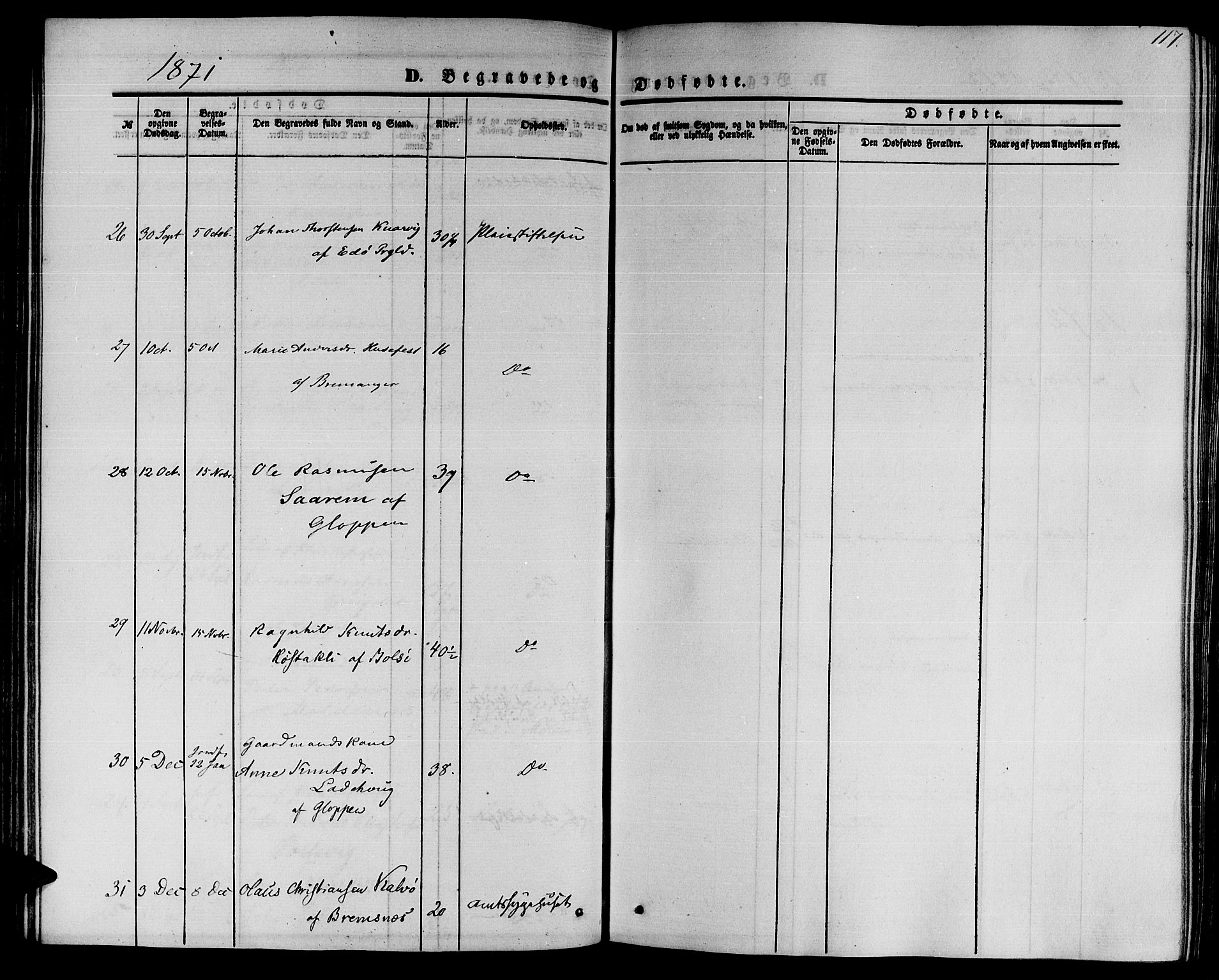 Ministerialprotokoller, klokkerbøker og fødselsregistre - Møre og Romsdal, SAT/A-1454/559/L0713: Parish register (official) no. 559A01, 1861-1886, p. 117