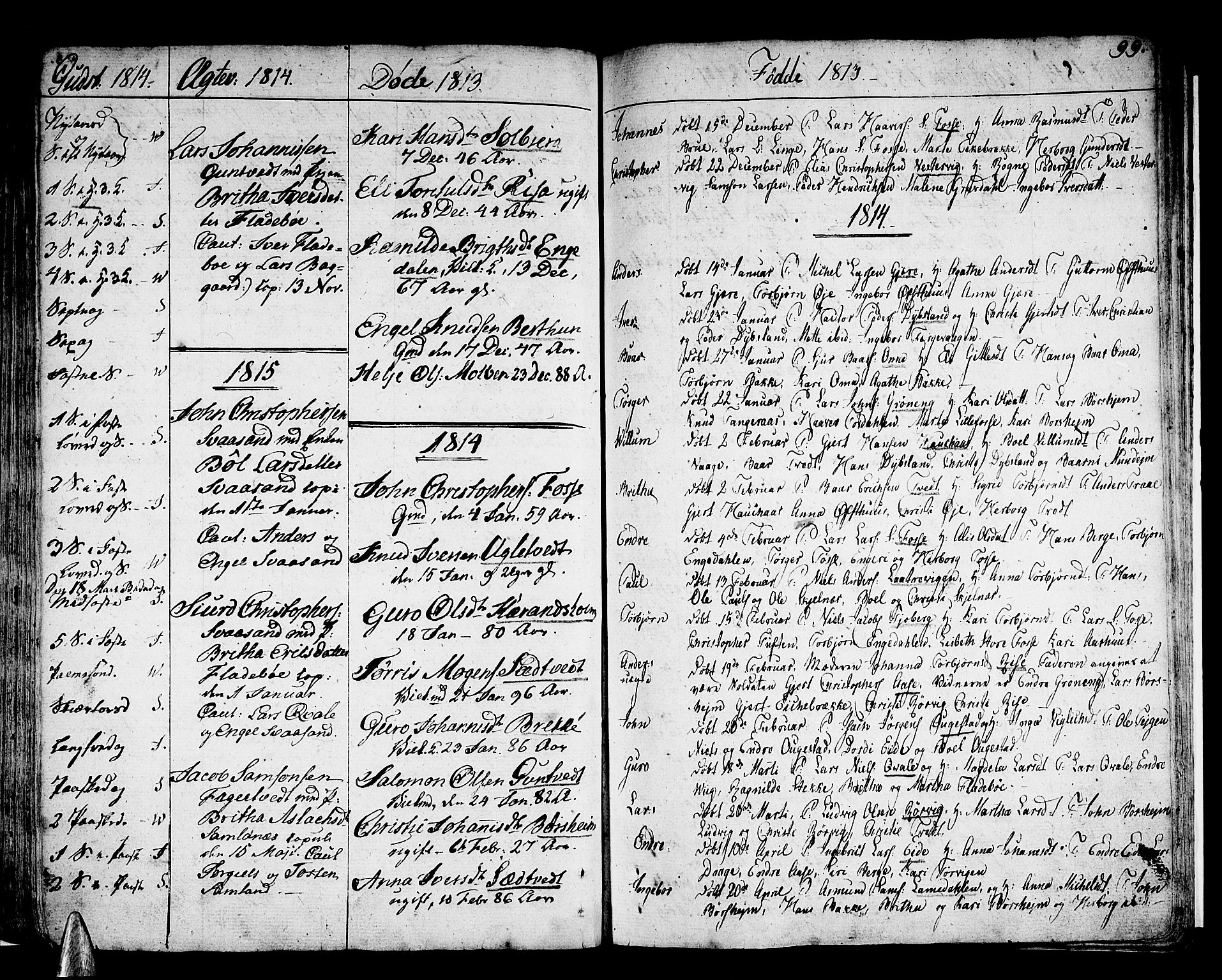 Strandebarm sokneprestembete, AV/SAB-A-78401/H/Haa: Parish register (official) no. A 4, 1788-1817, p. 99