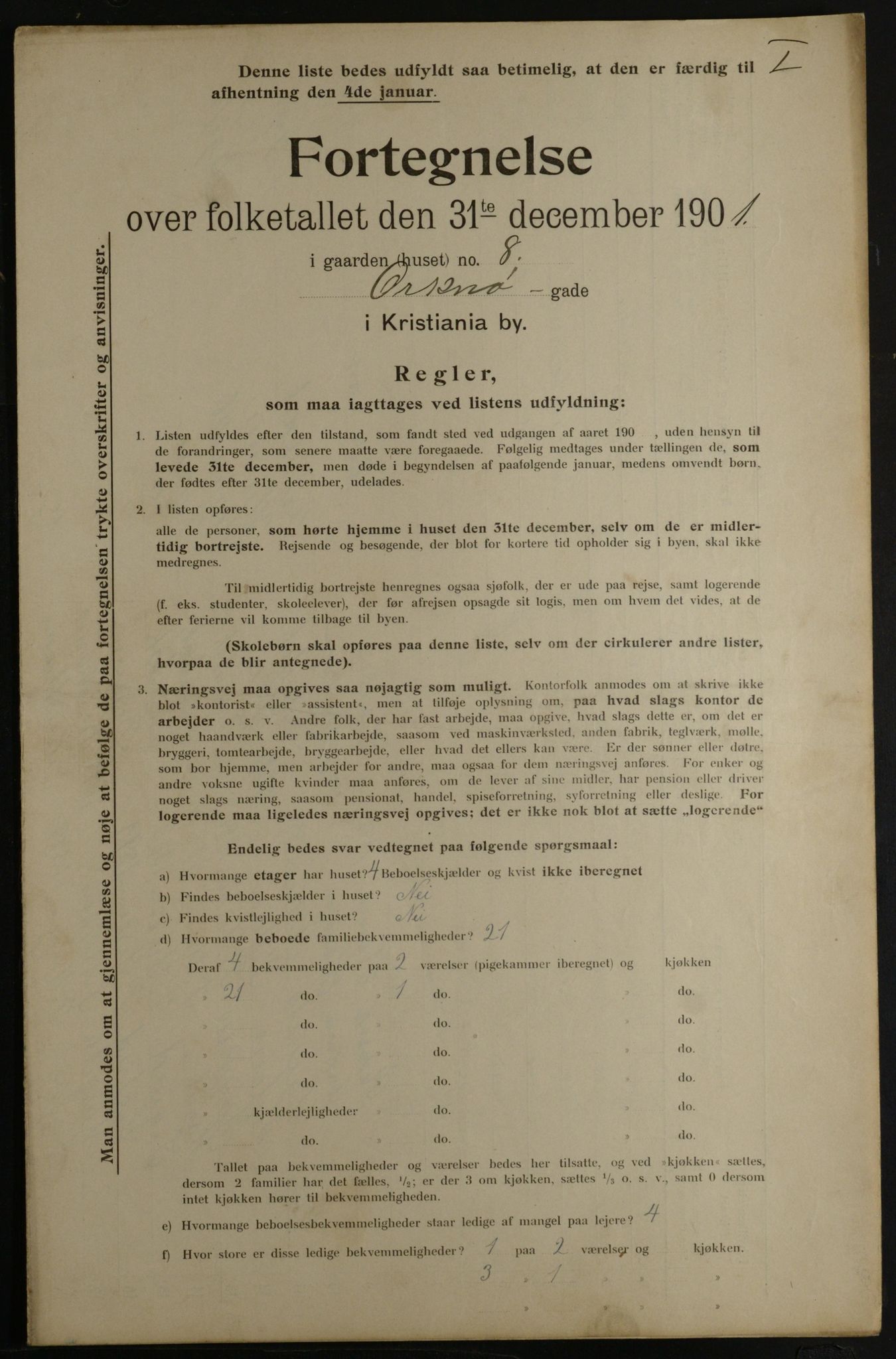 OBA, Municipal Census 1901 for Kristiania, 1901, p. 11628