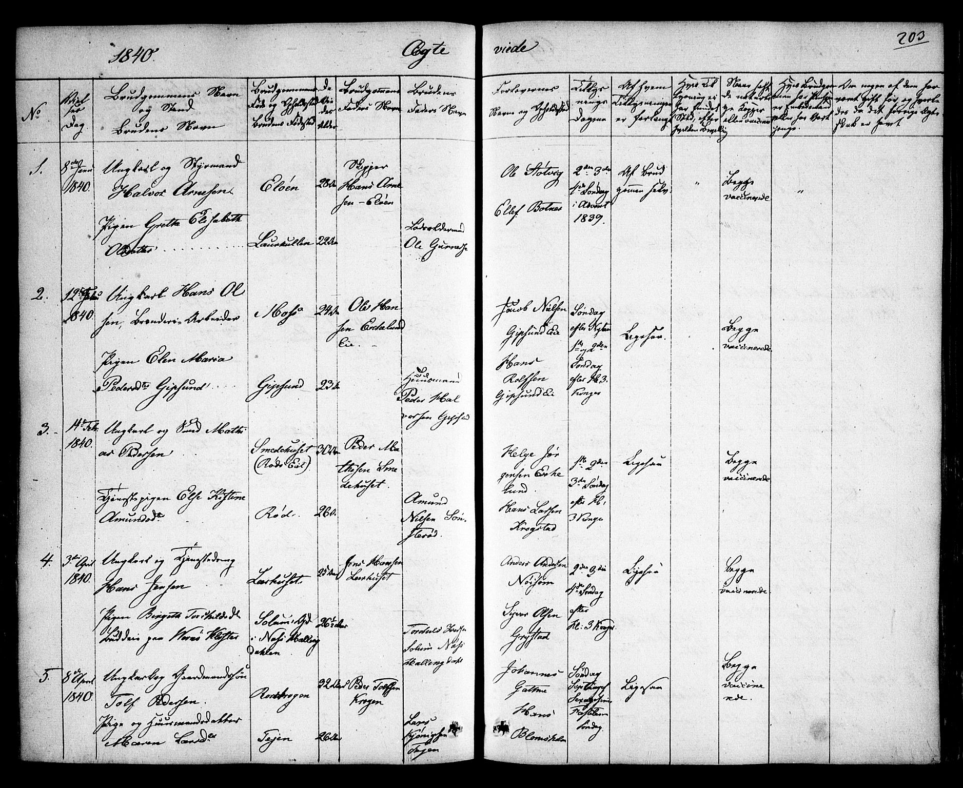 Rygge prestekontor Kirkebøker, AV/SAO-A-10084b/F/Fa/L0004: Parish register (official) no. 4, 1836-1851, p. 203