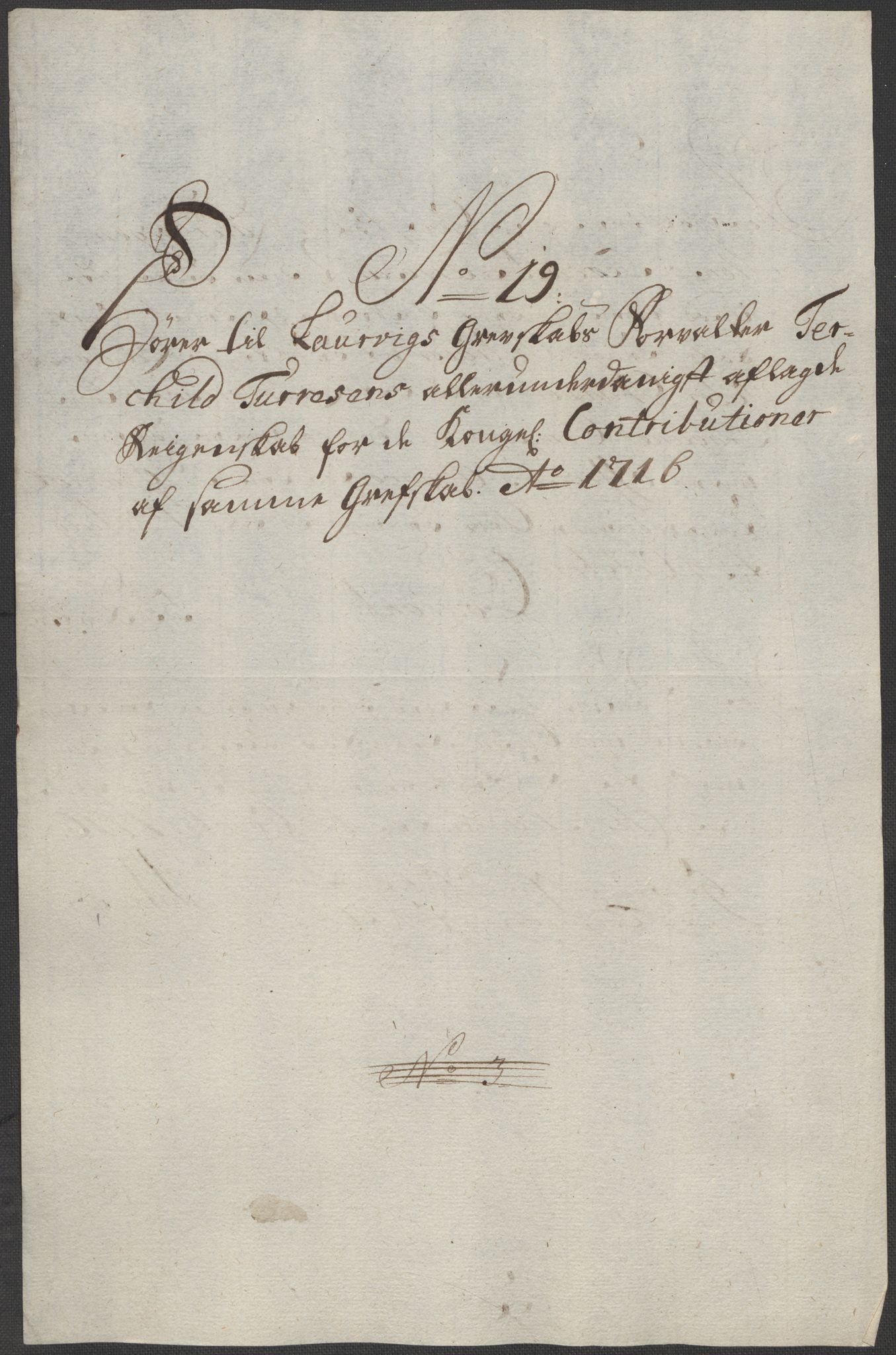 Rentekammeret inntil 1814, Reviderte regnskaper, Fogderegnskap, RA/EA-4092/R33/L1987: Fogderegnskap Larvik grevskap, 1716-1717, p. 222
