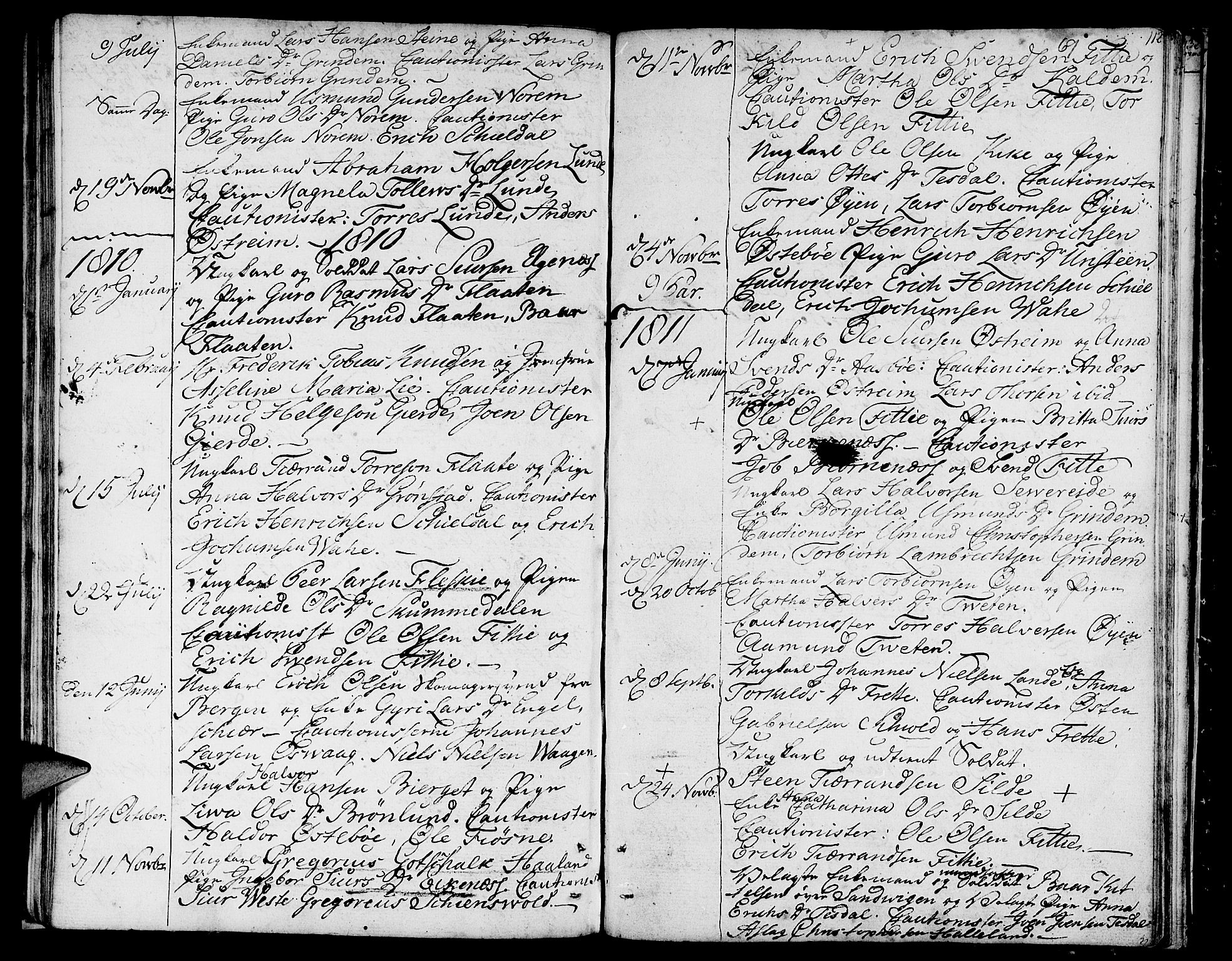 Etne sokneprestembete, SAB/A-75001/H/Haa: Parish register (official) no. A 5, 1808-1817, p. 69