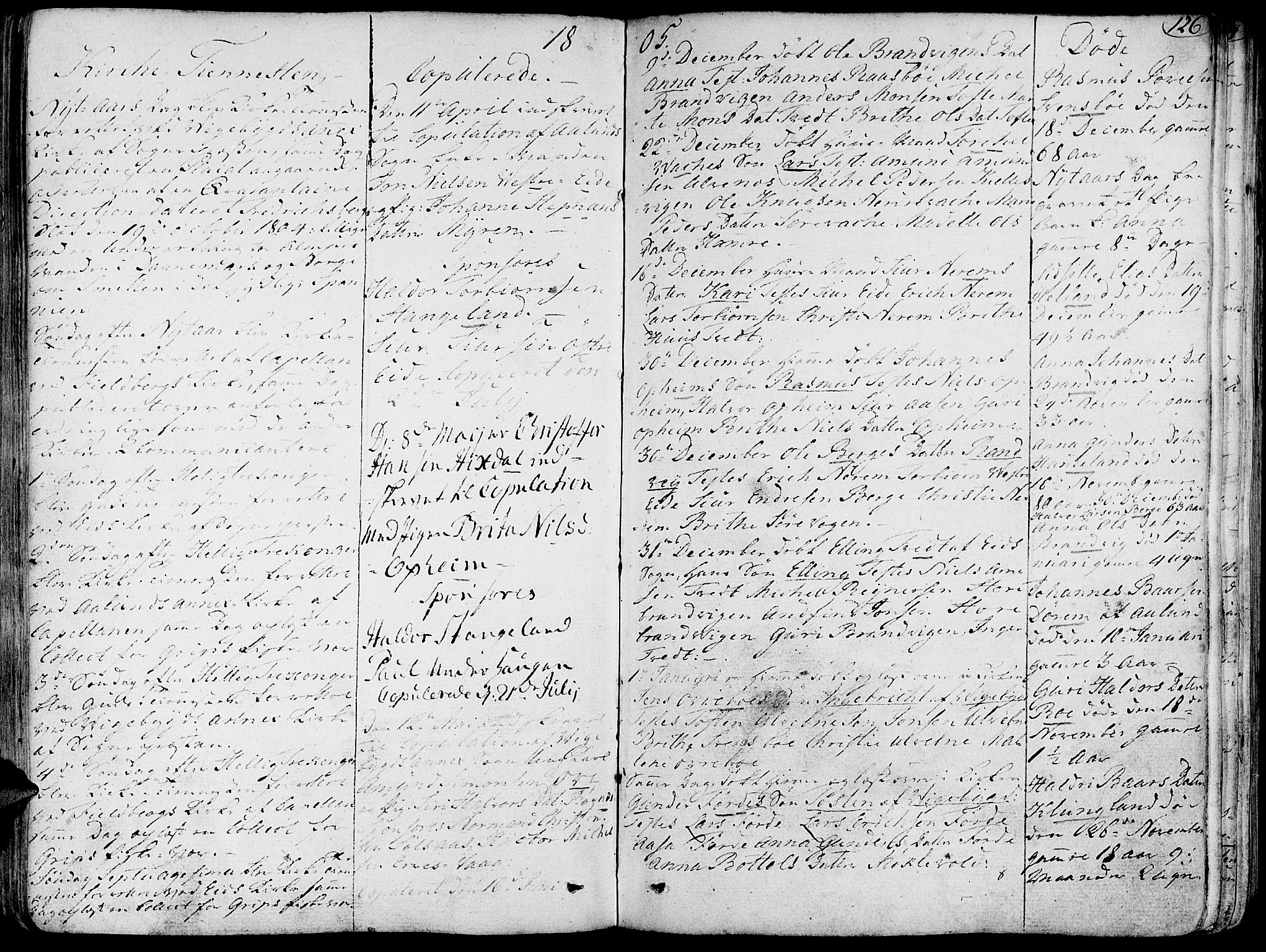Fjelberg sokneprestembete, SAB/A-75201/H/Haa: Parish register (official) no. A 3, 1788-1815, p. 126