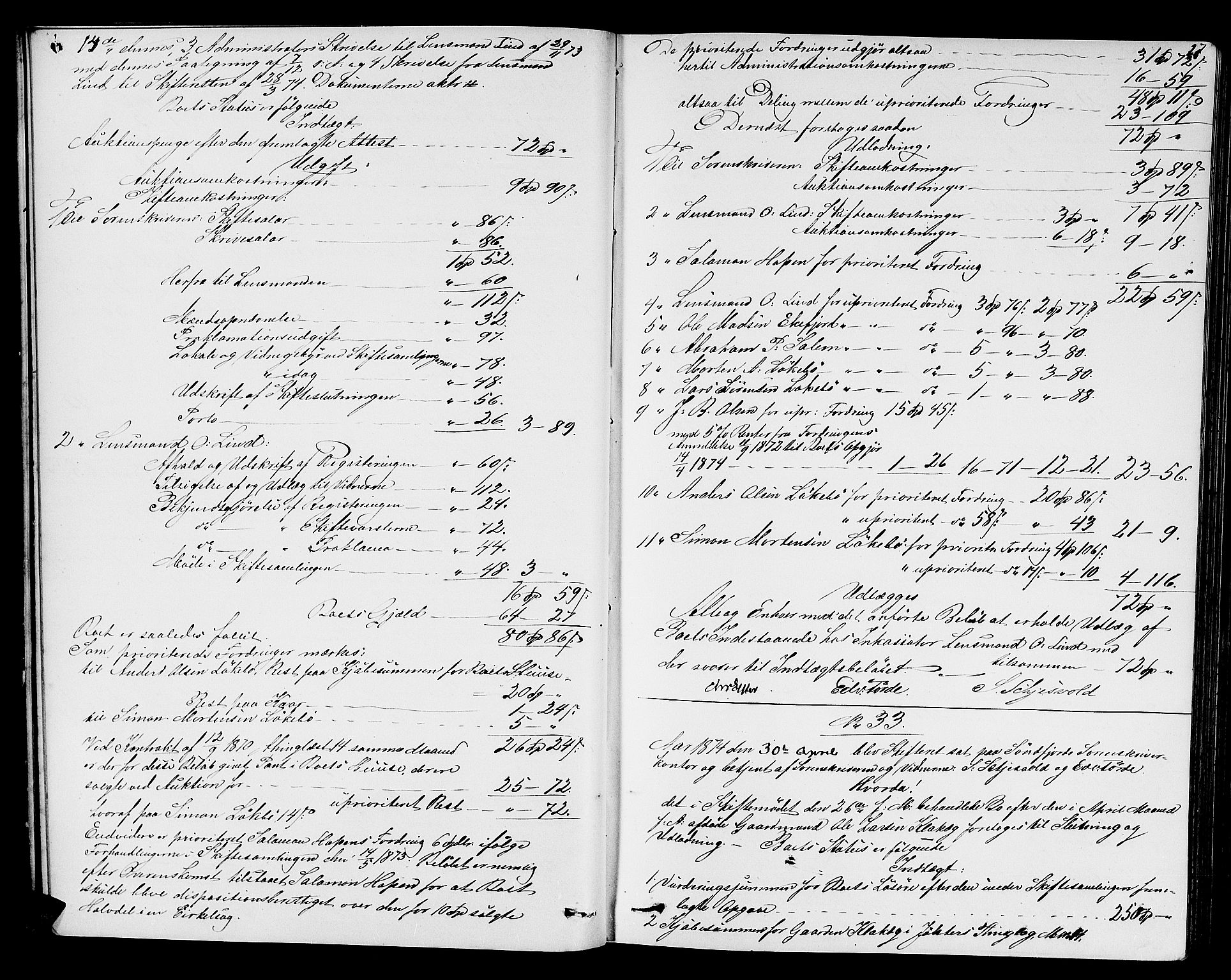 Sunnfjord tingrett, AV/SAB-A-3201/1/H/Hd/L0005: Skifteutlodningsprotokoll, 1874-1881, p. 26b-27a