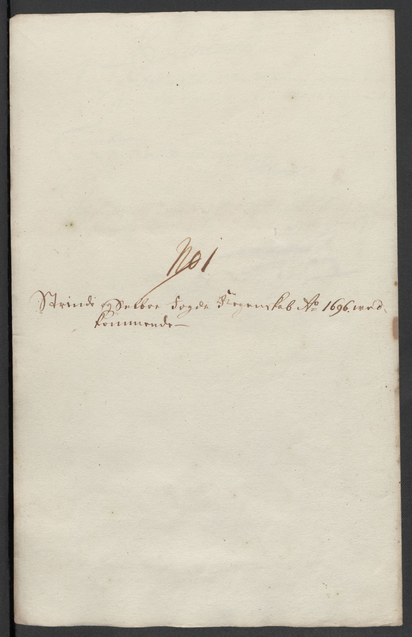 Rentekammeret inntil 1814, Reviderte regnskaper, Fogderegnskap, RA/EA-4092/R61/L4106: Fogderegnskap Strinda og Selbu, 1696-1697, p. 101