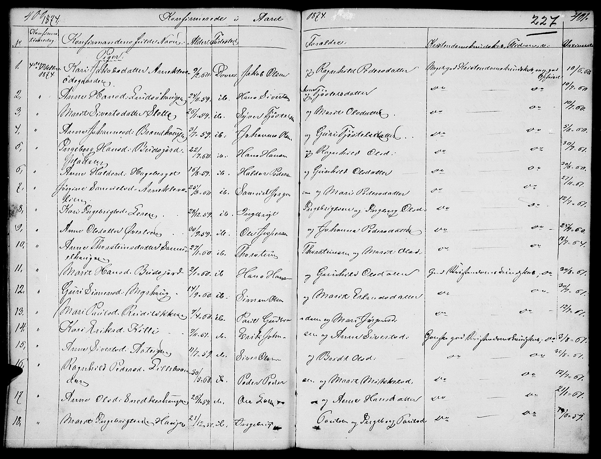 Dovre prestekontor, AV/SAH-PREST-066/H/Ha/Hab/L0001: Parish register (copy) no. 1, 1862-1880, p. 400