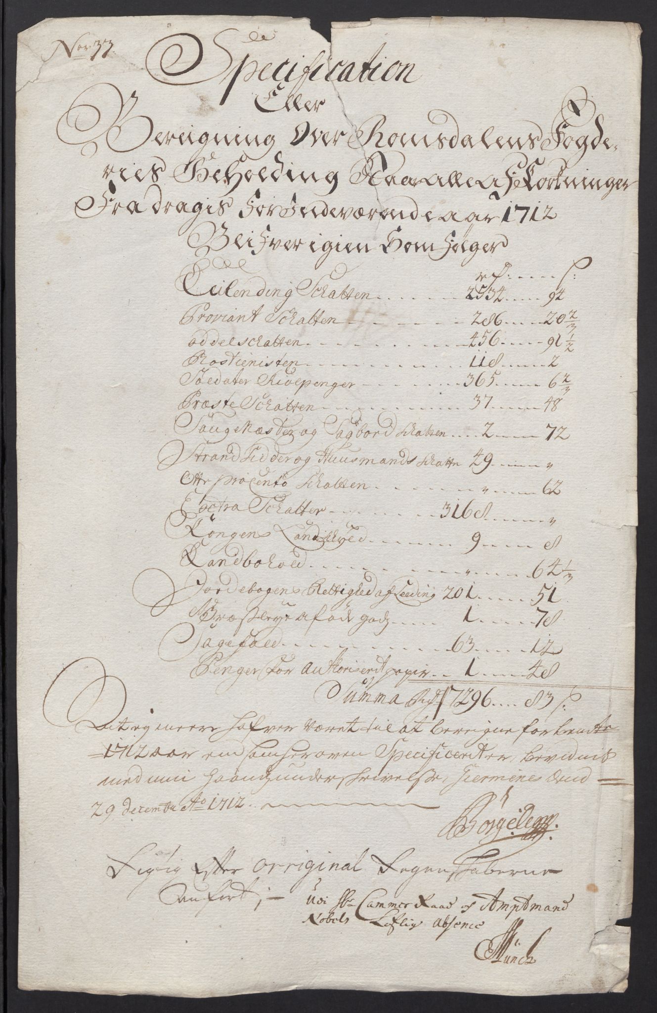Rentekammeret inntil 1814, Reviderte regnskaper, Fogderegnskap, RA/EA-4092/R55/L3661: Fogderegnskap Romsdal, 1712, p. 12