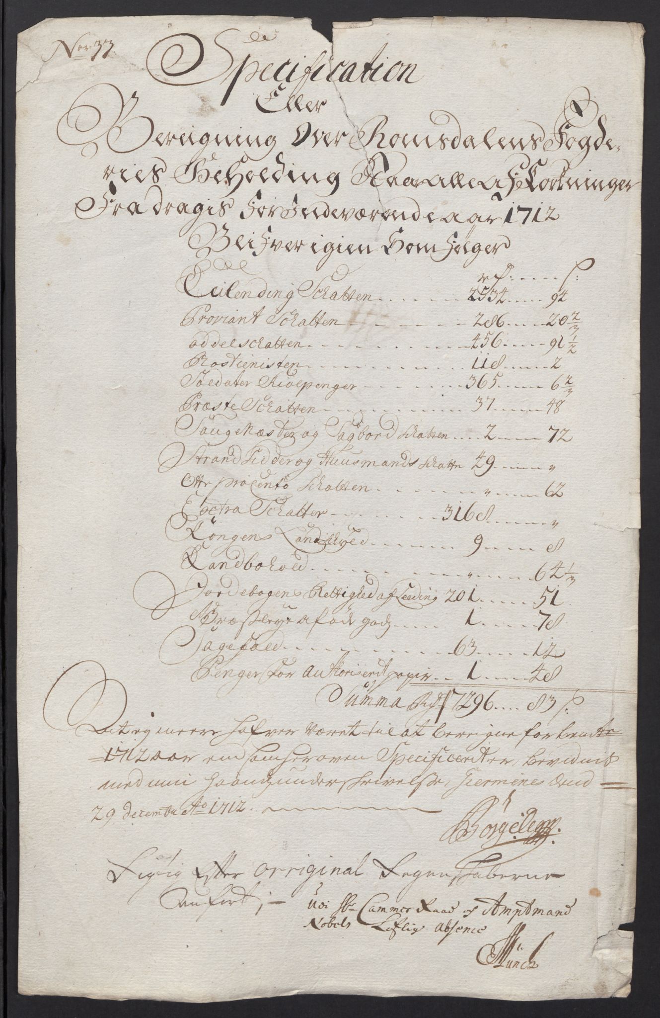 Rentekammeret inntil 1814, Reviderte regnskaper, Fogderegnskap, AV/RA-EA-4092/R55/L3661: Fogderegnskap Romsdal, 1712, p. 12