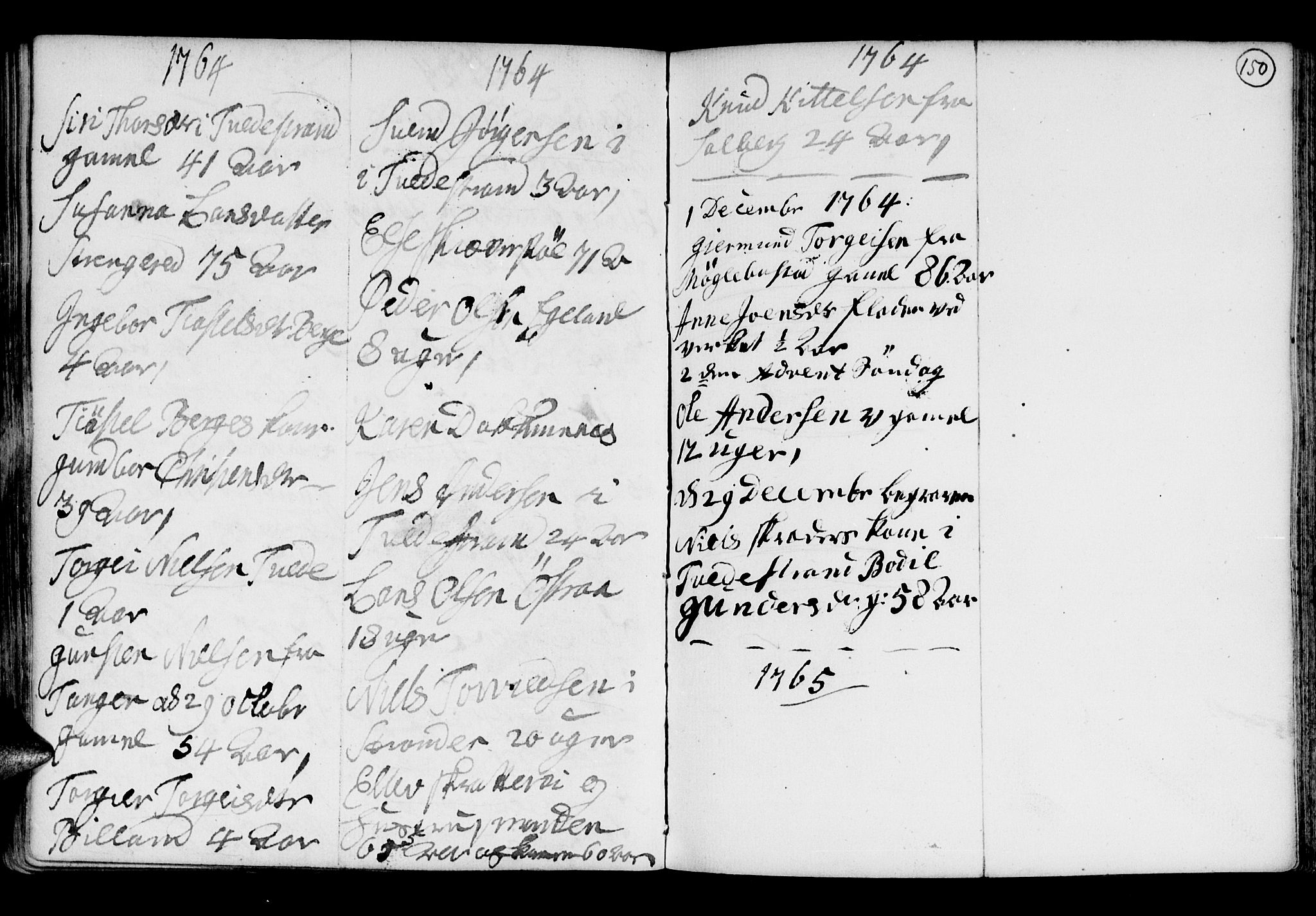 Holt sokneprestkontor, AV/SAK-1111-0021/F/Fb/L0005: Parish register (copy) no. B 5, 1746-1764, p. 150