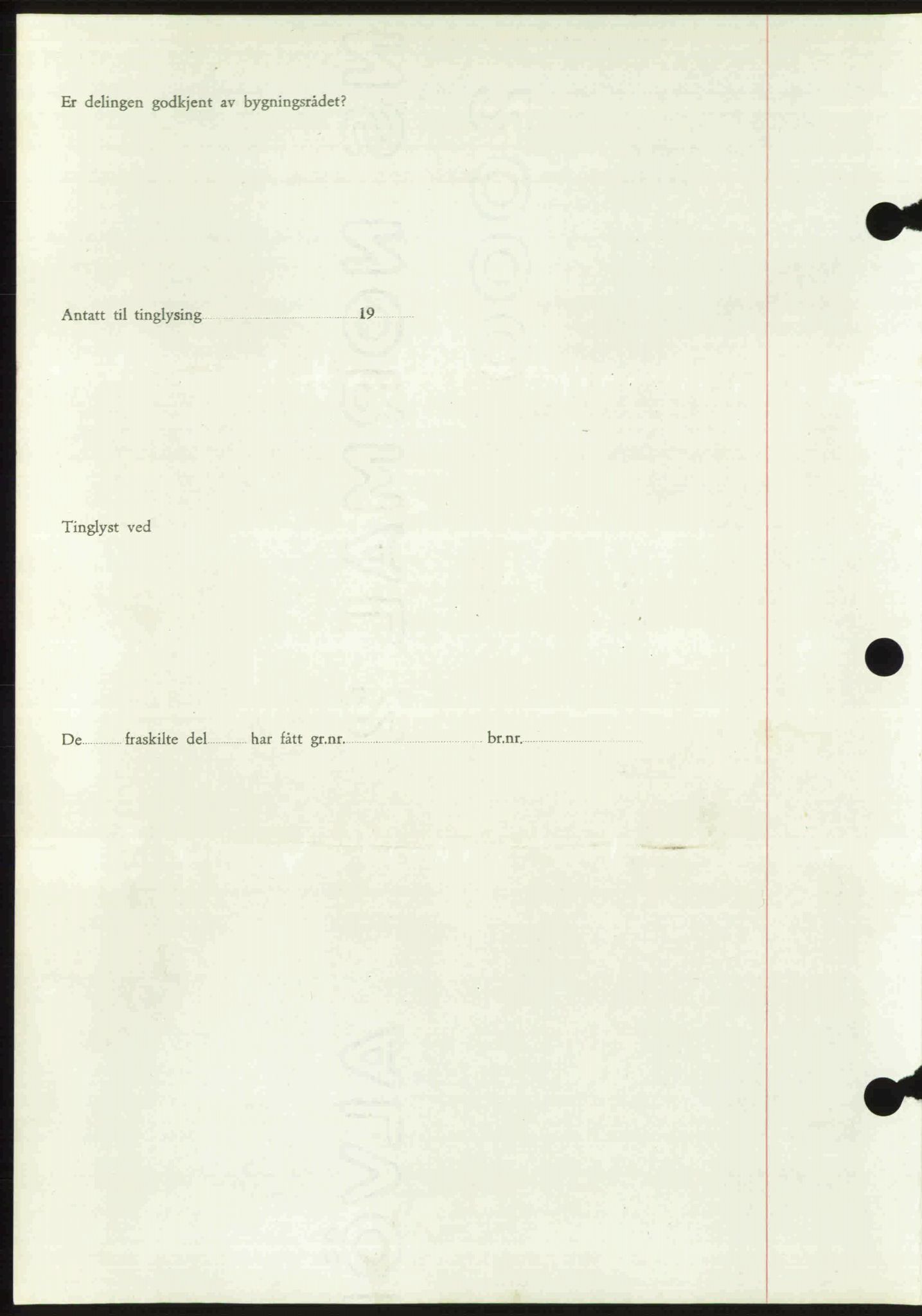Toten tingrett, SAH/TING-006/H/Hb/Hbc/L0020: Mortgage book no. Hbc-20, 1948-1948, Diary no: : 2727/1948