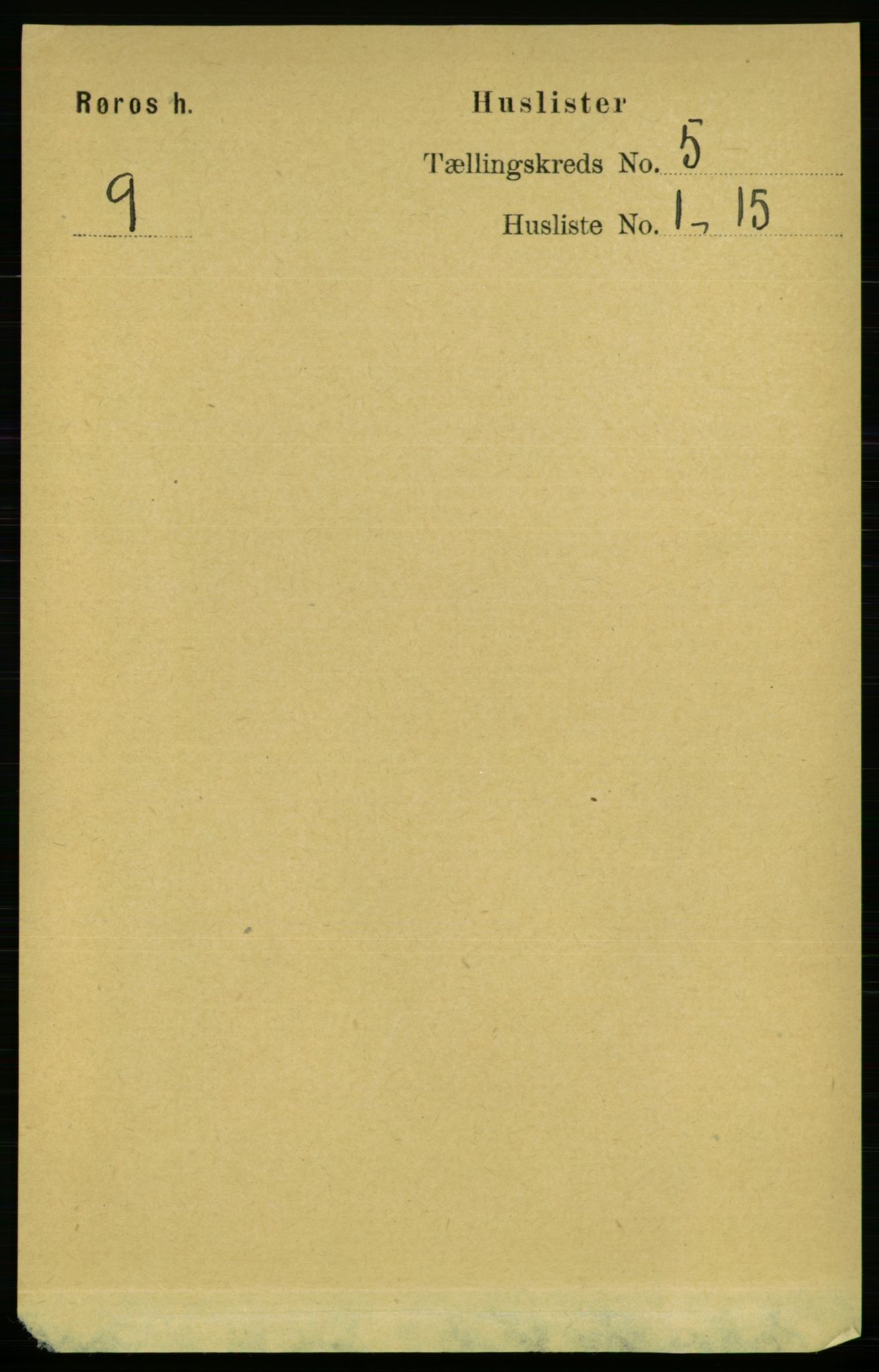 RA, 1891 census for 1640 Røros, 1891, p. 1003