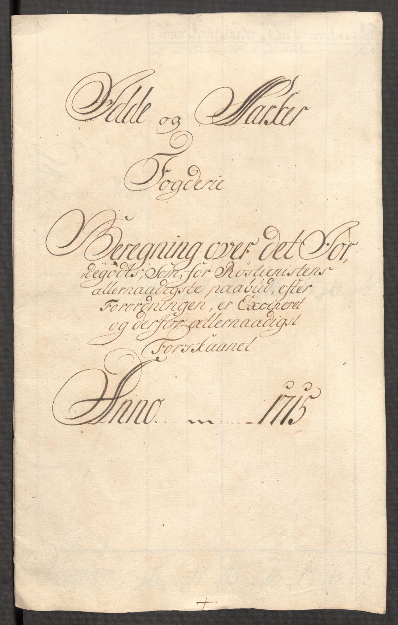 Rentekammeret inntil 1814, Reviderte regnskaper, Fogderegnskap, AV/RA-EA-4092/R01/L0023: Fogderegnskap Idd og Marker, 1715-1716, p. 208