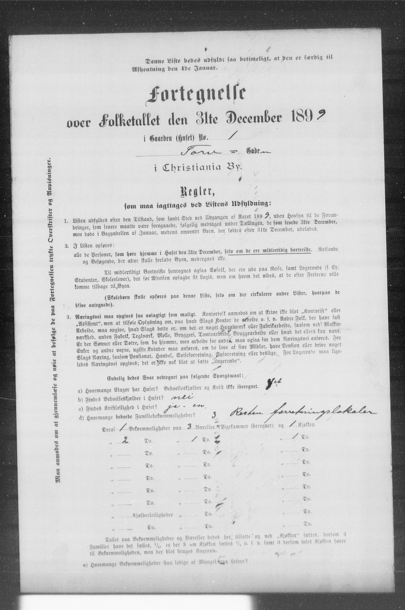 OBA, Municipal Census 1899 for Kristiania, 1899, p. 14844