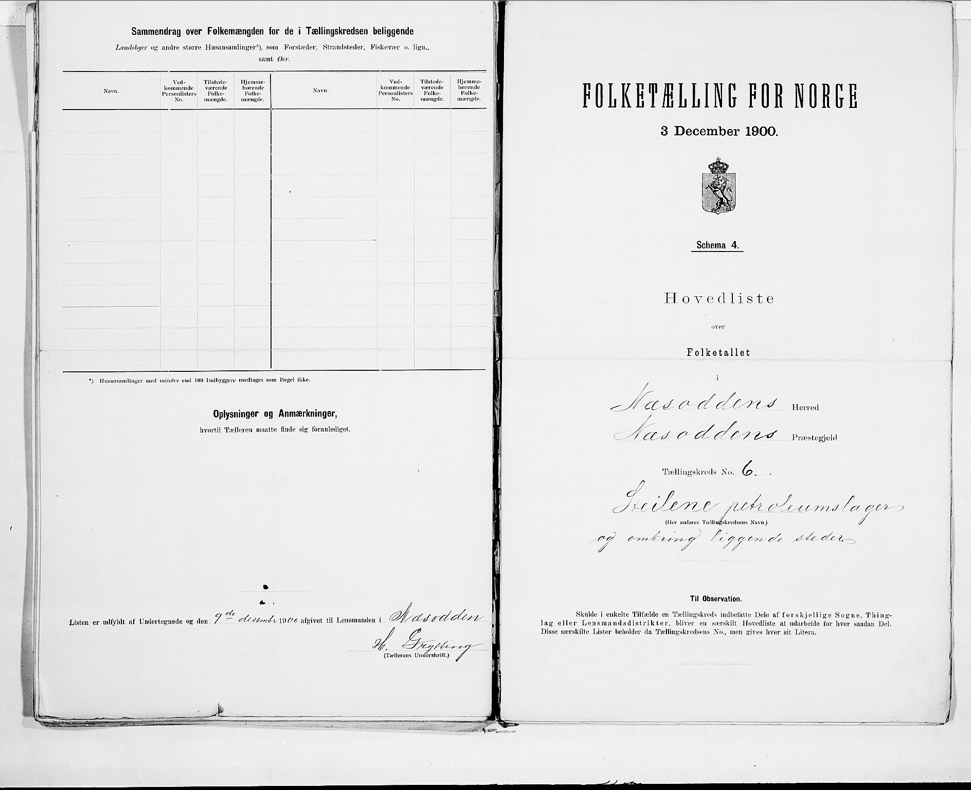 SAO, 1900 census for Nesodden, 1900, p. 14