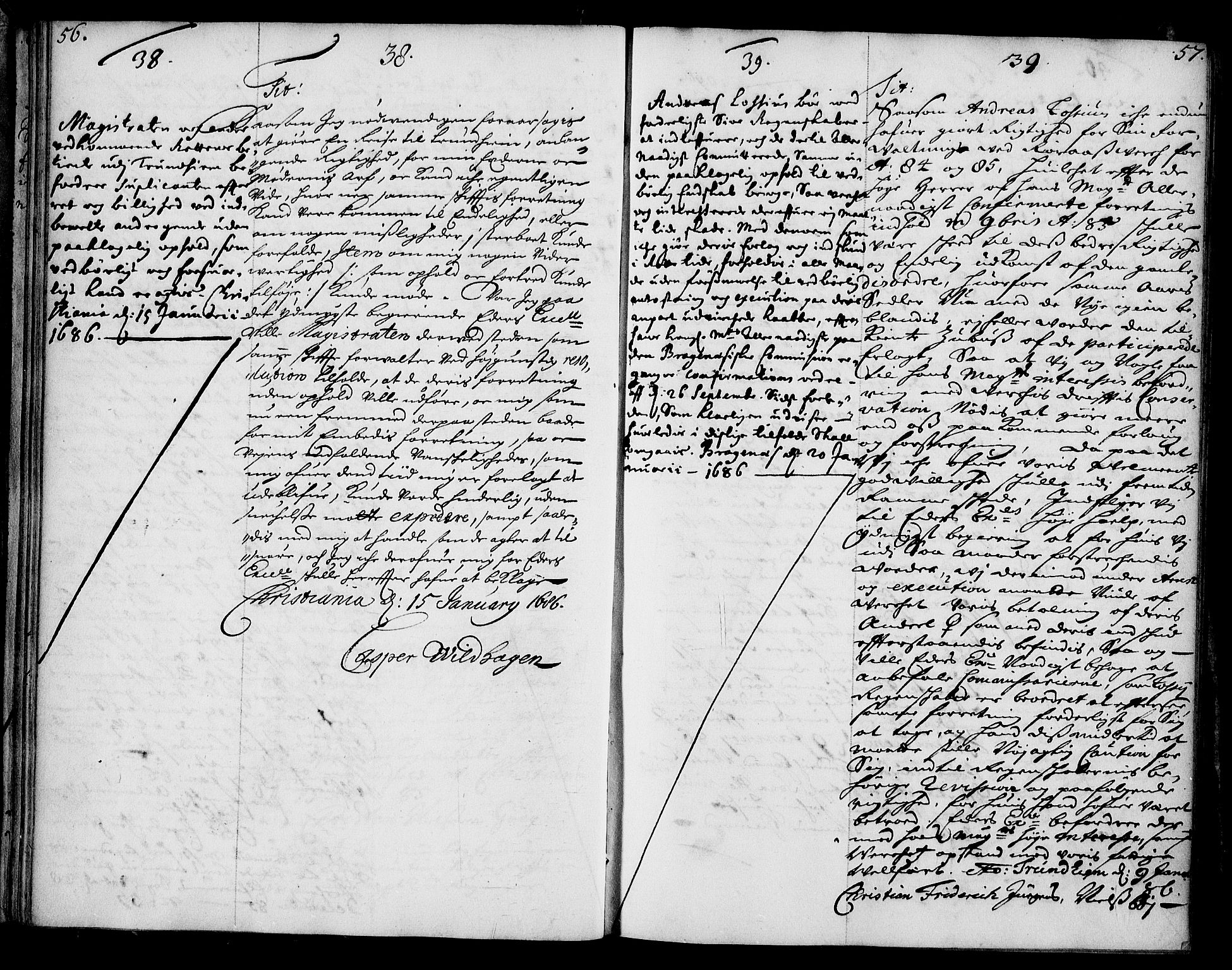Stattholderembetet 1572-1771, AV/RA-EA-2870/Ae/L0002: Supplikasjons- og resolusjonsprotokoll, 1686, p. 56-57