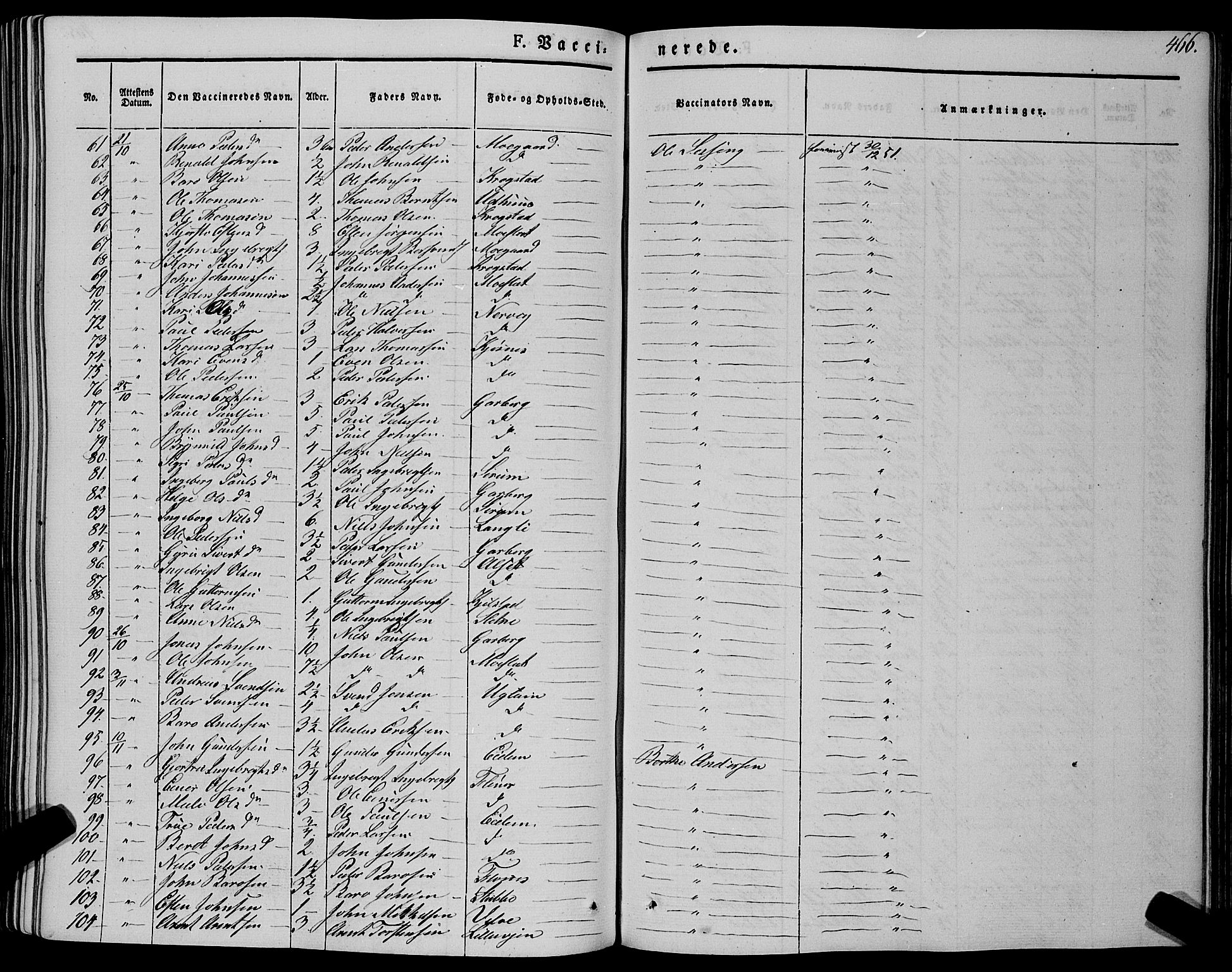 Ministerialprotokoller, klokkerbøker og fødselsregistre - Sør-Trøndelag, SAT/A-1456/695/L1145: Parish register (official) no. 695A06 /1, 1843-1859, p. 466