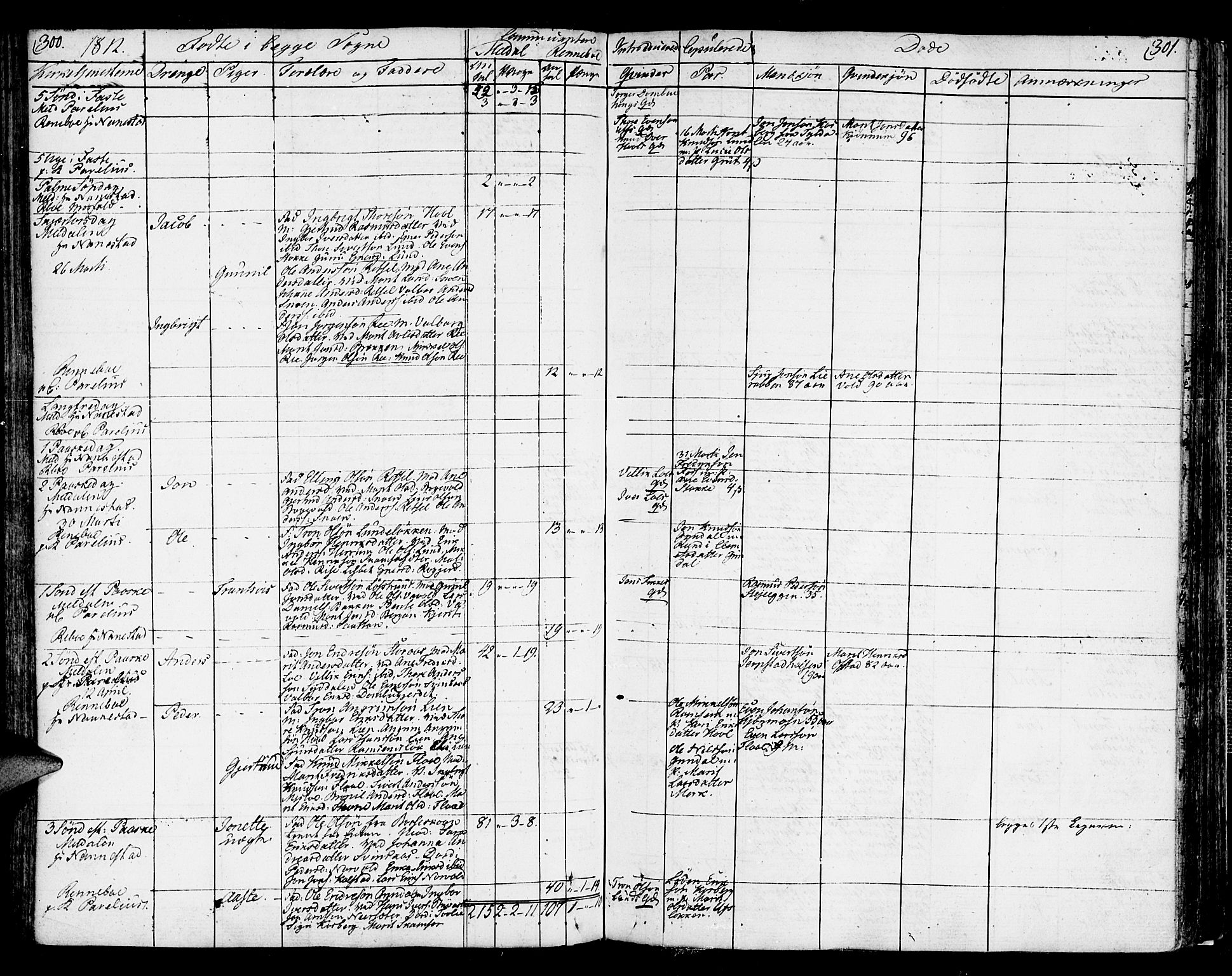 Ministerialprotokoller, klokkerbøker og fødselsregistre - Sør-Trøndelag, AV/SAT-A-1456/672/L0852: Parish register (official) no. 672A05, 1776-1815, p. 300-301