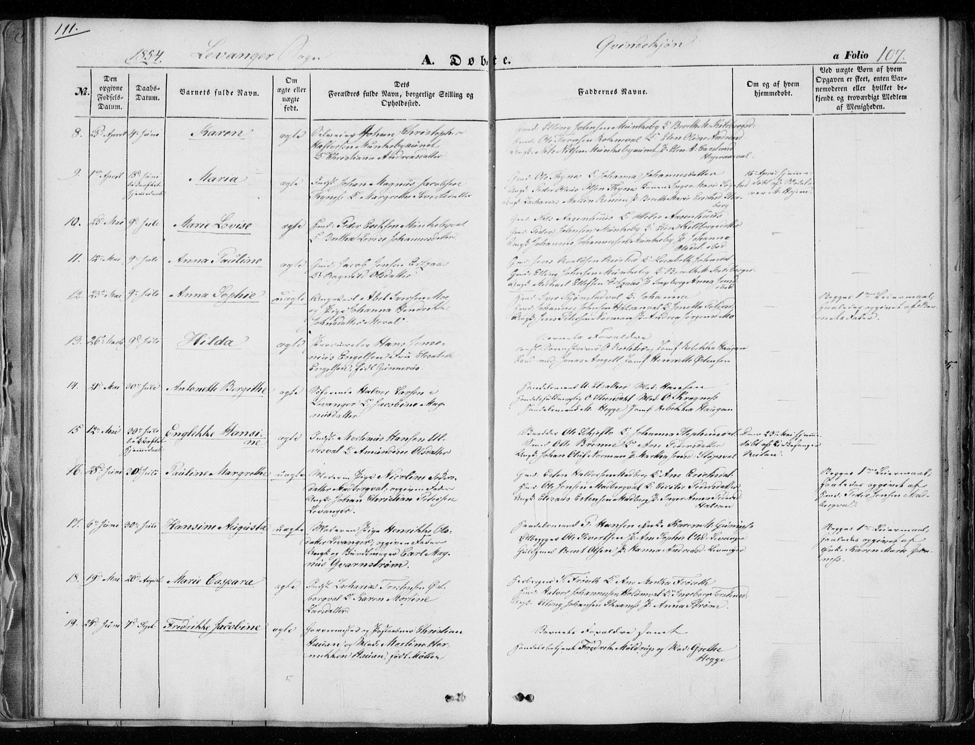 Ministerialprotokoller, klokkerbøker og fødselsregistre - Nord-Trøndelag, SAT/A-1458/720/L0183: Parish register (official) no. 720A01, 1836-1855, p. 107