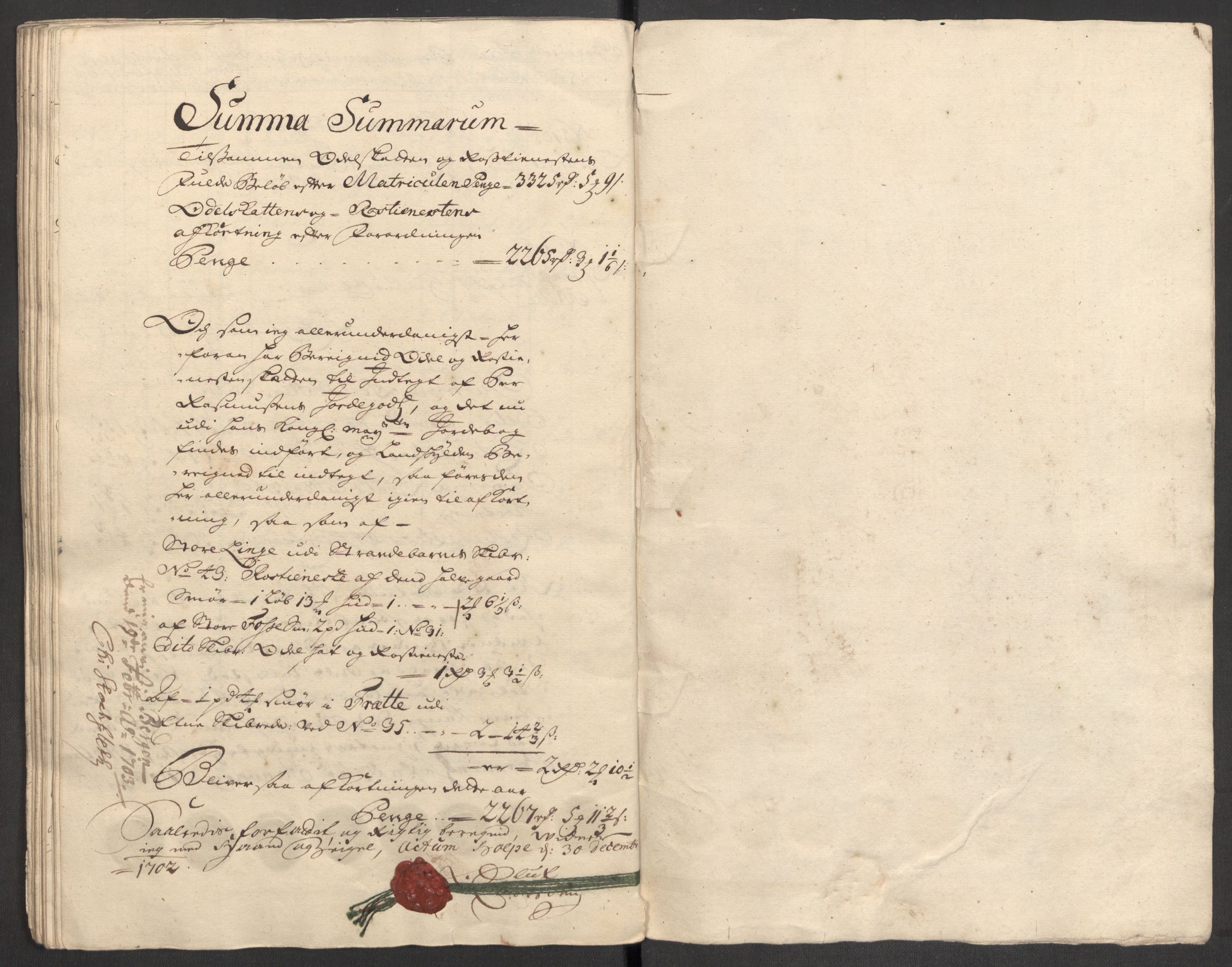 Rentekammeret inntil 1814, Reviderte regnskaper, Fogderegnskap, AV/RA-EA-4092/R48/L2980: Fogderegnskap Sunnhordland og Hardanger, 1702, p. 100