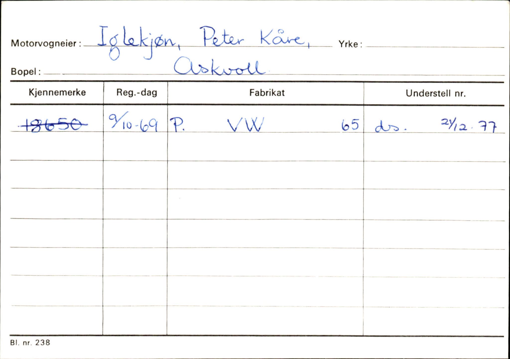 Statens vegvesen, Sogn og Fjordane vegkontor, AV/SAB-A-5301/4/F/L0132: Eigarregister Askvoll A-Å. Balestrand A-Å, 1945-1975, p. 650