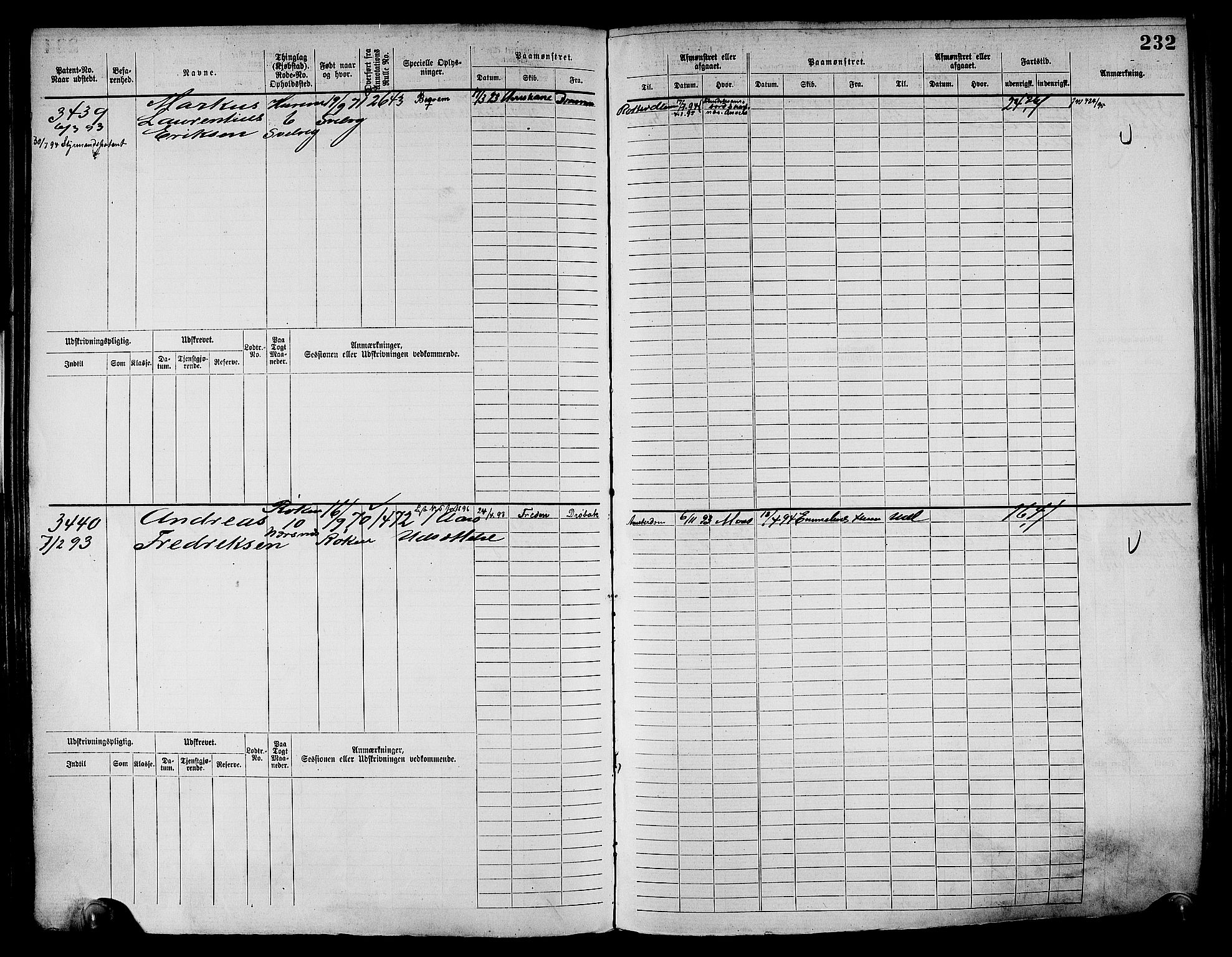 Drammen innrulleringsdistrikt, AV/SAKO-A-781/F/Fc/L0004: Hovedrulle, 1885, p. 238