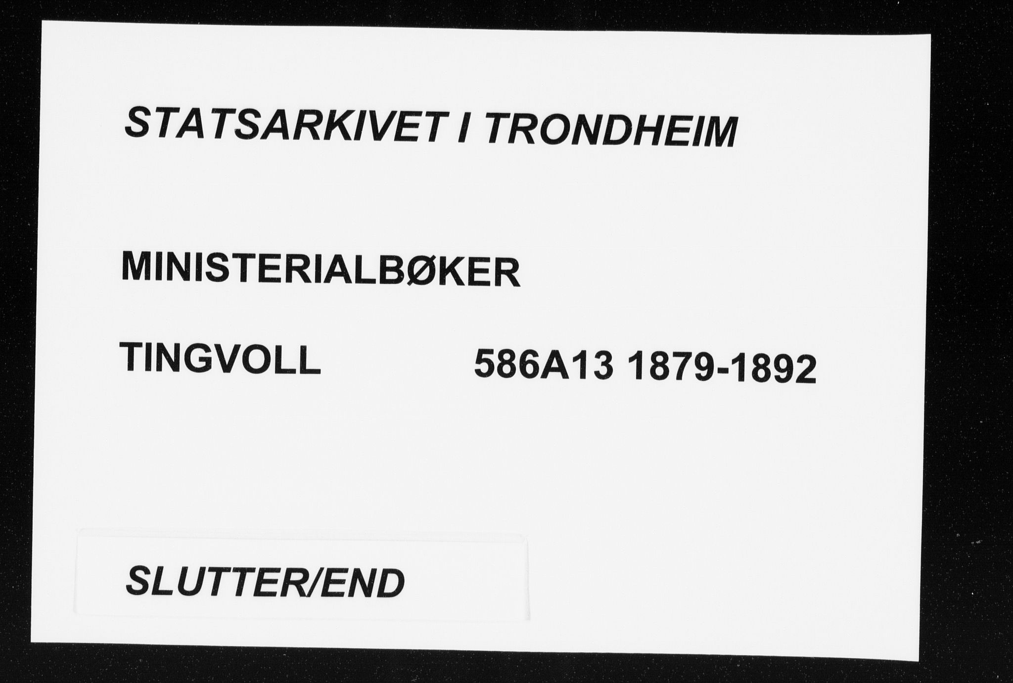 Ministerialprotokoller, klokkerbøker og fødselsregistre - Møre og Romsdal, AV/SAT-A-1454/586/L0987: Parish register (official) no. 586A13, 1879-1892