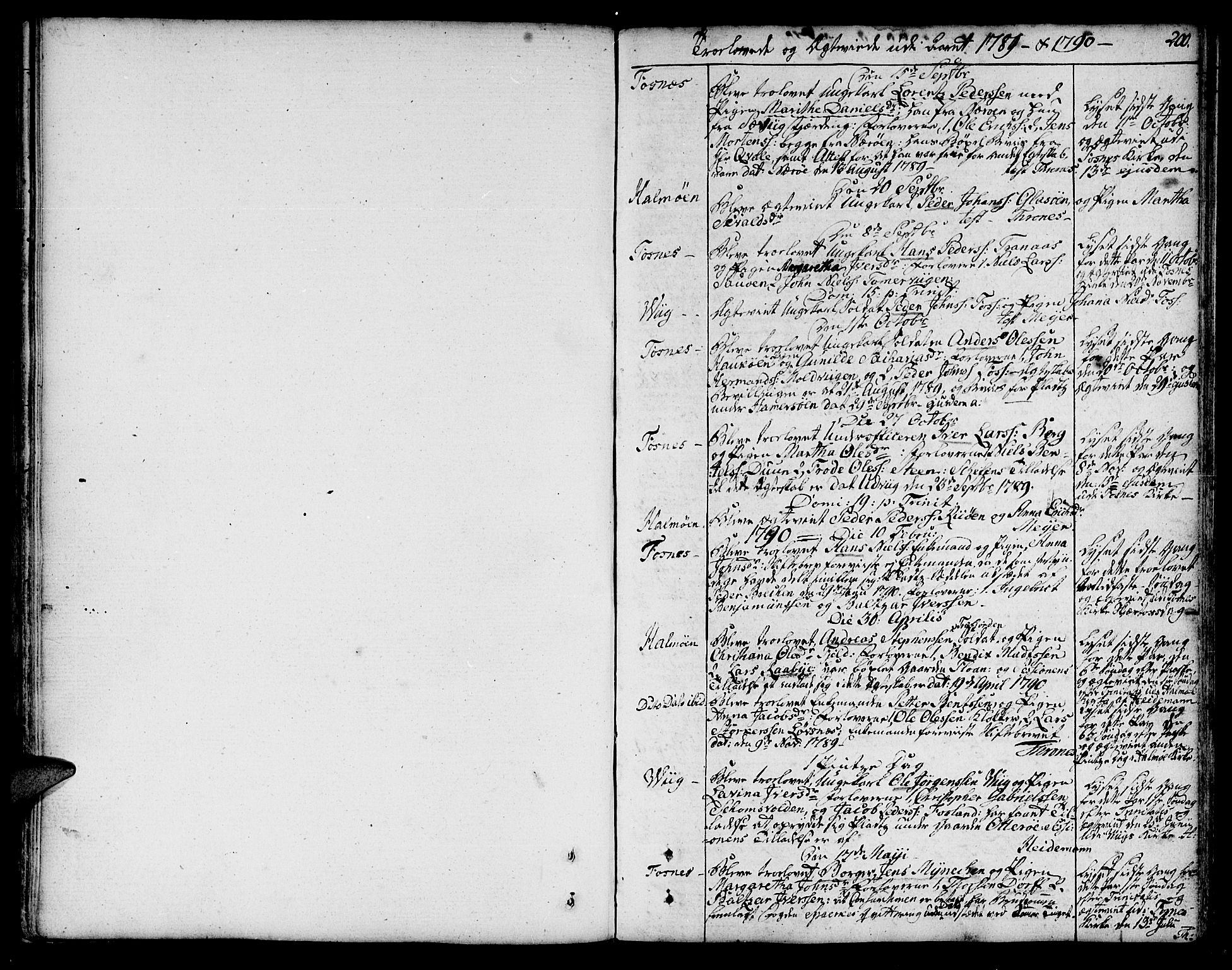 Ministerialprotokoller, klokkerbøker og fødselsregistre - Nord-Trøndelag, SAT/A-1458/773/L0608: Parish register (official) no. 773A02, 1784-1816, p. 200