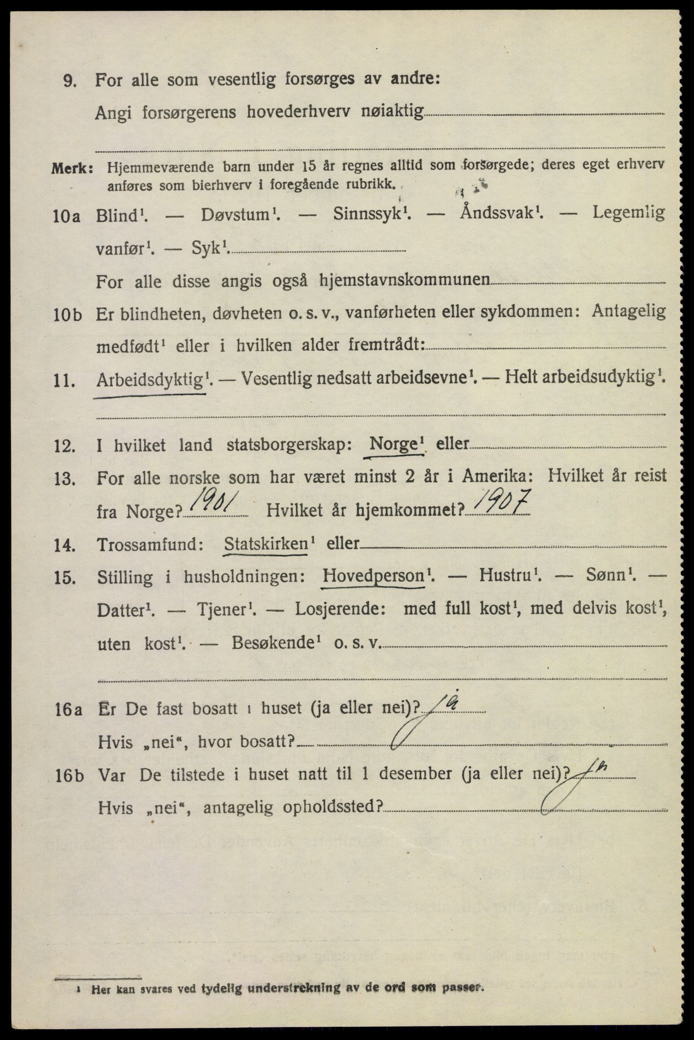 SAKO, 1920 census for Sauherad, 1920, p. 2120