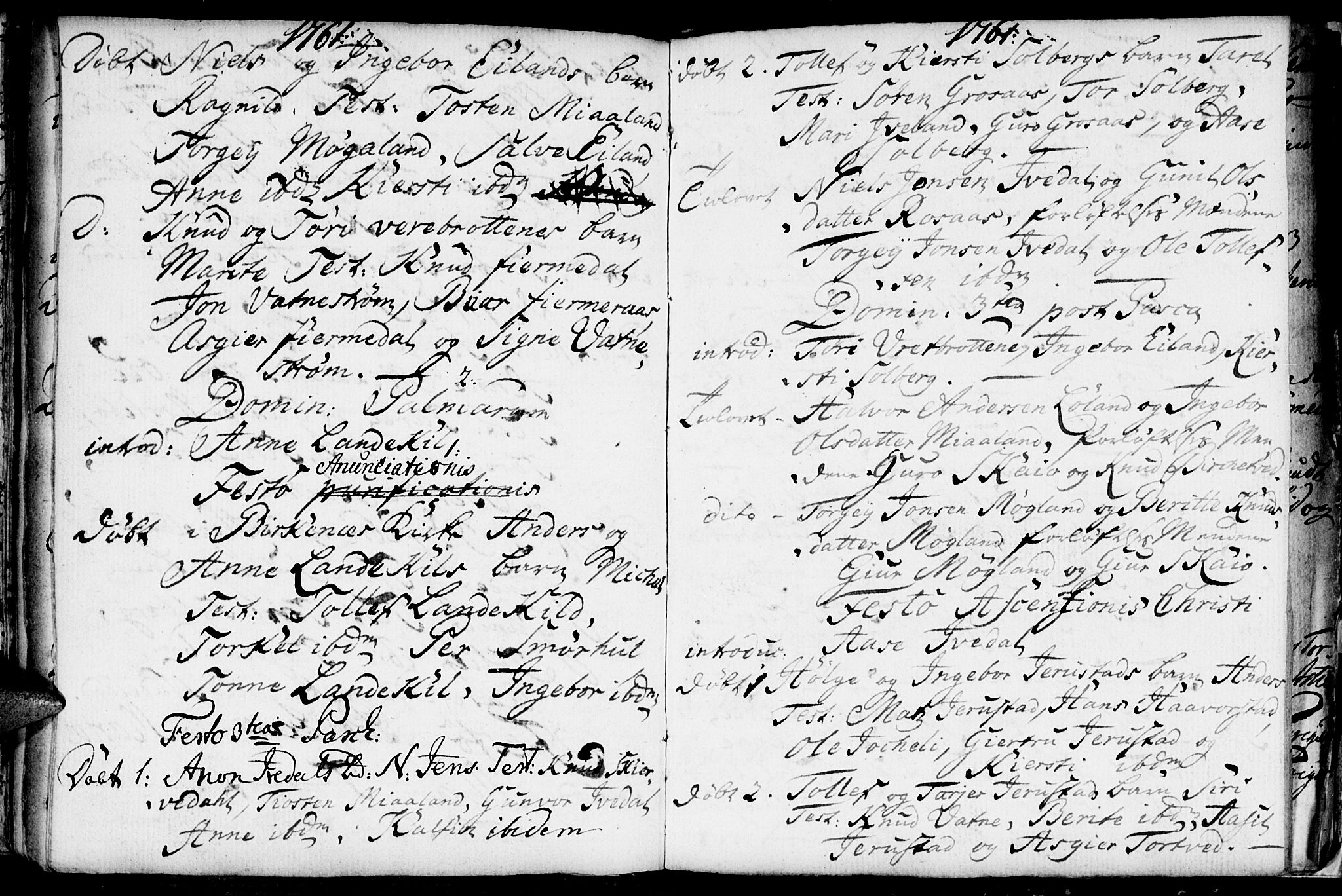 Evje sokneprestkontor, AV/SAK-1111-0008/F/Fa/Fac/L0001: Parish register (official) no. A 1, 1705-1764, p. 329-330