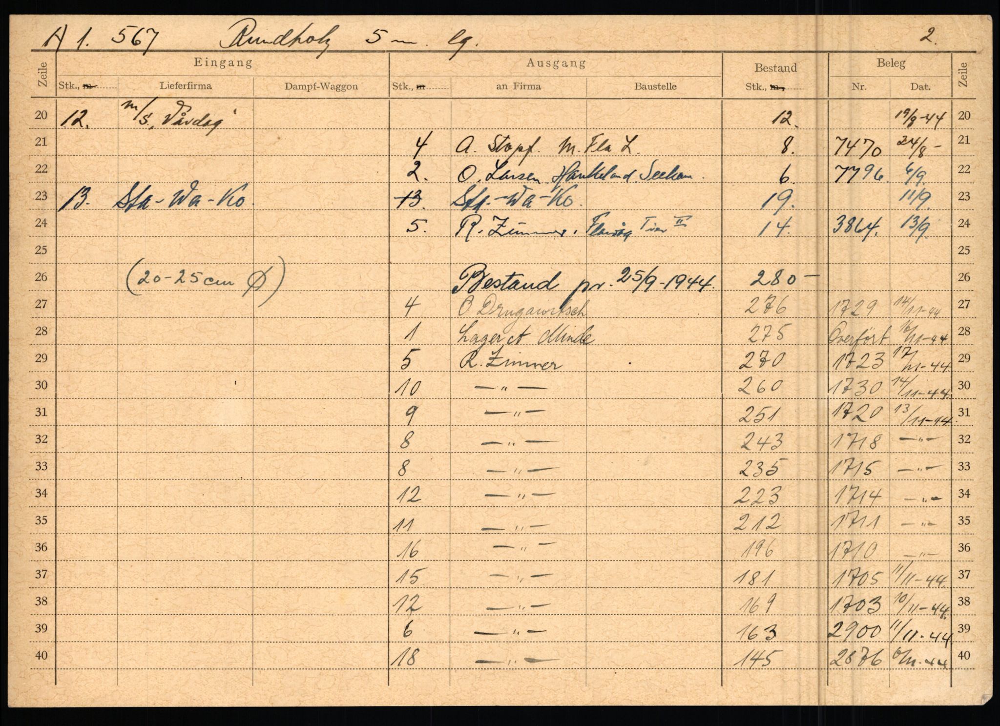 Tyske arkiver, Organisation Todt (OT), Einsatzgruppe Wiking, AV/RA-RAFA-2188/2/H/Hd/Hda/L0029/0002: Diverse, Zone Bergen / Diverse, 1940-1945, p. 173