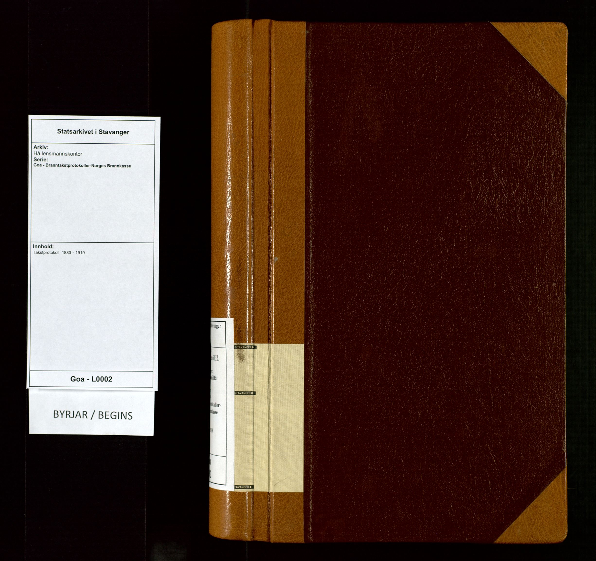 Hå lensmannskontor, AV/SAST-A-100456/Goa/L0002: Takstprotokoll, 1883-1919
