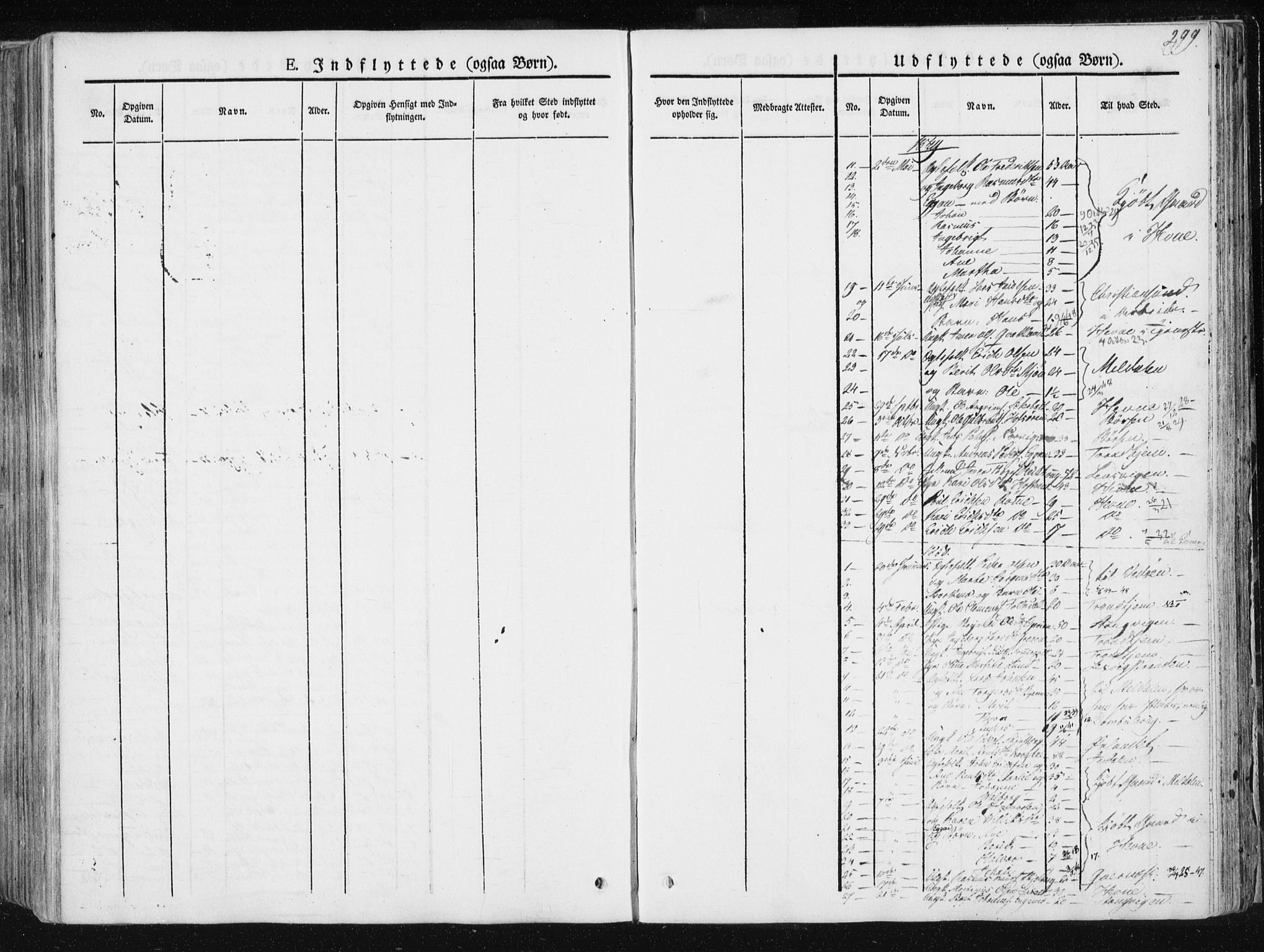 Ministerialprotokoller, klokkerbøker og fødselsregistre - Sør-Trøndelag, SAT/A-1456/668/L0805: Parish register (official) no. 668A05, 1840-1853, p. 299