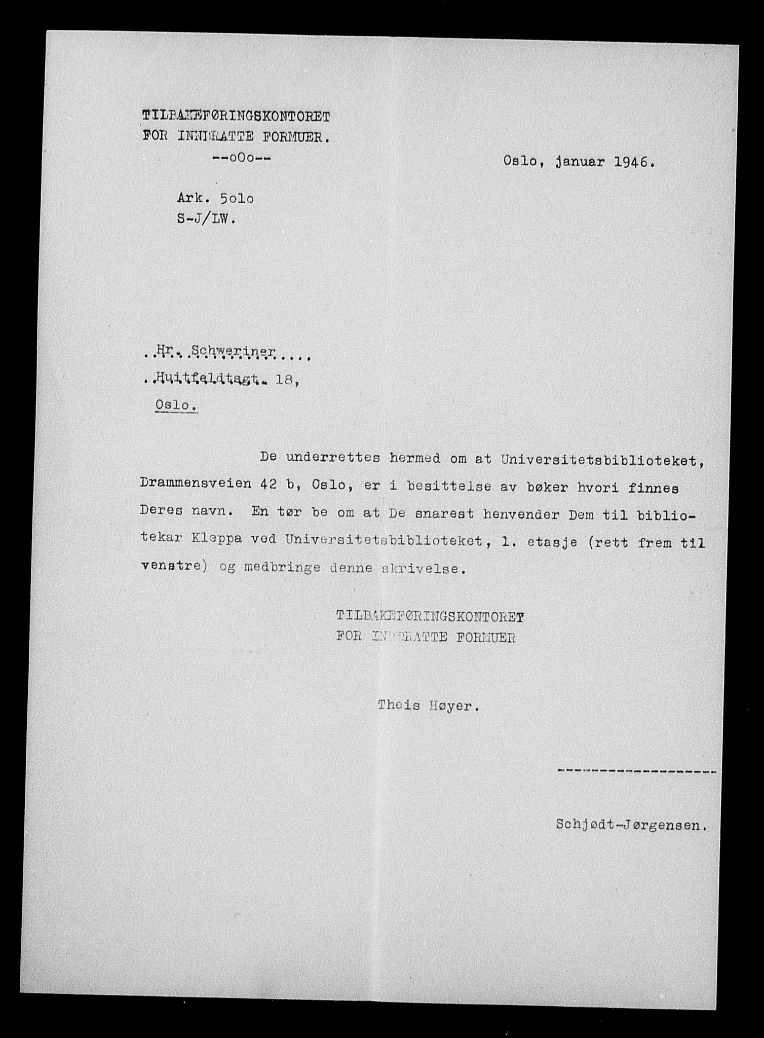 Justisdepartementet, Tilbakeføringskontoret for inndratte formuer, AV/RA-S-1564/H/Hc/Hcc/L0979: --, 1945-1947, p. 512