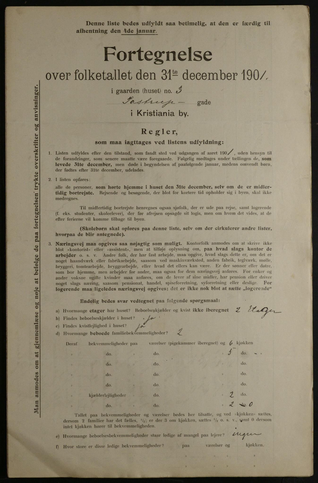 OBA, Municipal Census 1901 for Kristiania, 1901, p. 17681