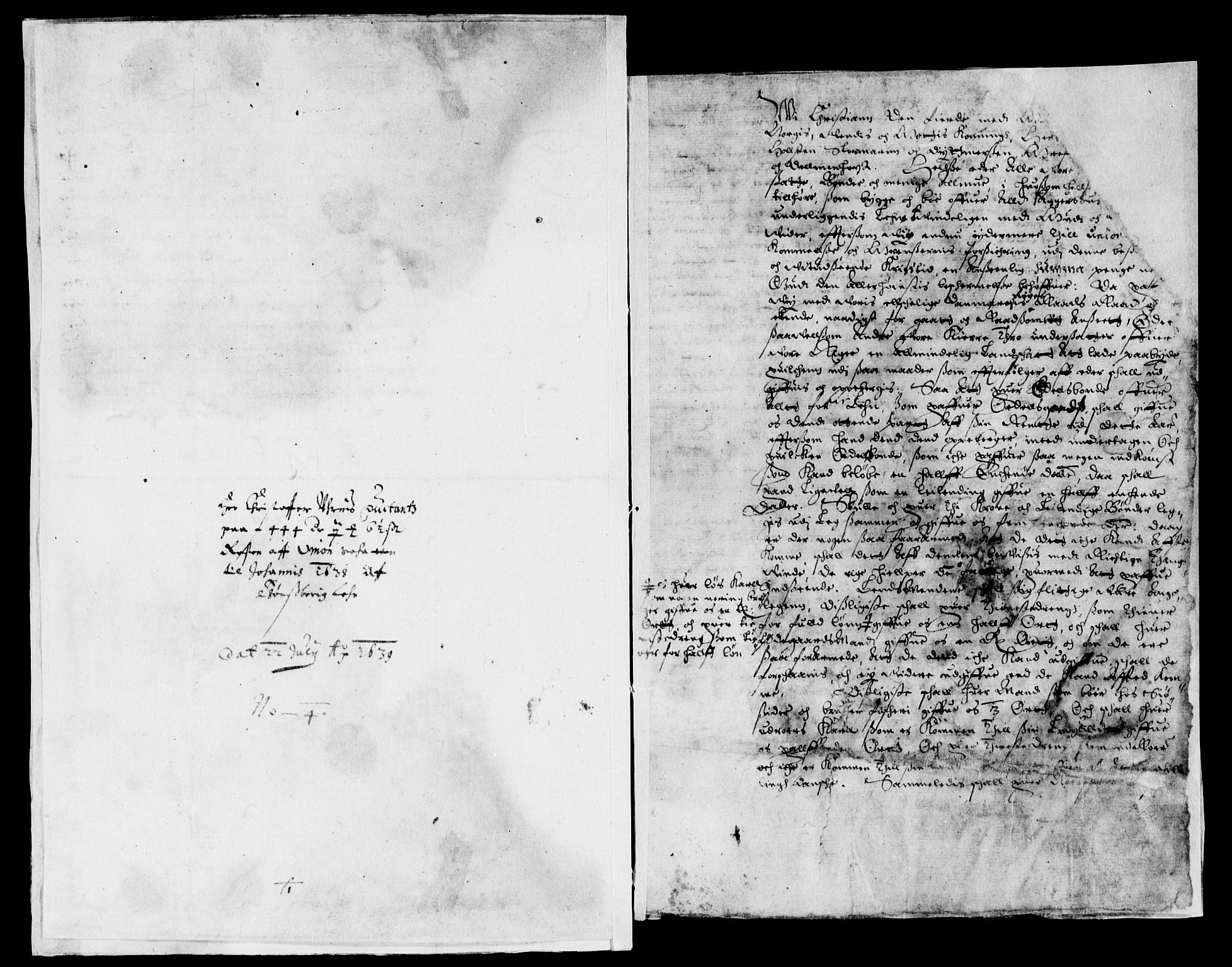Rentekammeret inntil 1814, Reviderte regnskaper, Lensregnskaper, RA/EA-5023/R/Rb/Rbo/L0018: Tønsberg len, 1638-1639