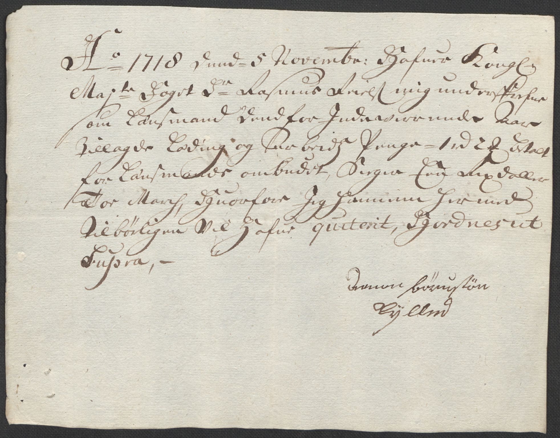 Rentekammeret inntil 1814, Reviderte regnskaper, Fogderegnskap, AV/RA-EA-4092/R40/L2453: Fogderegnskap Råbyggelag, 1718-1719, p. 128