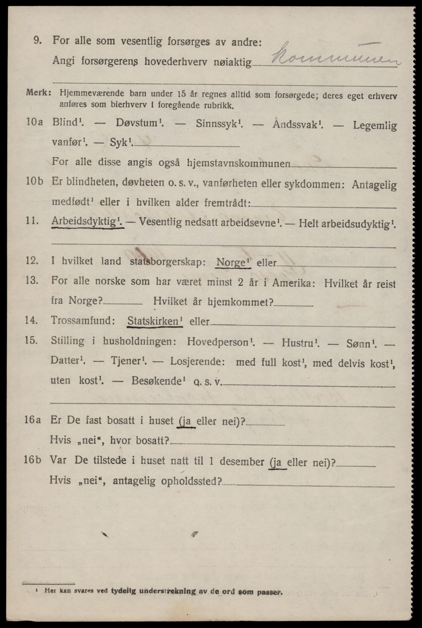 SAKO, 1920 census for Lårdal, 1920, p. 2638