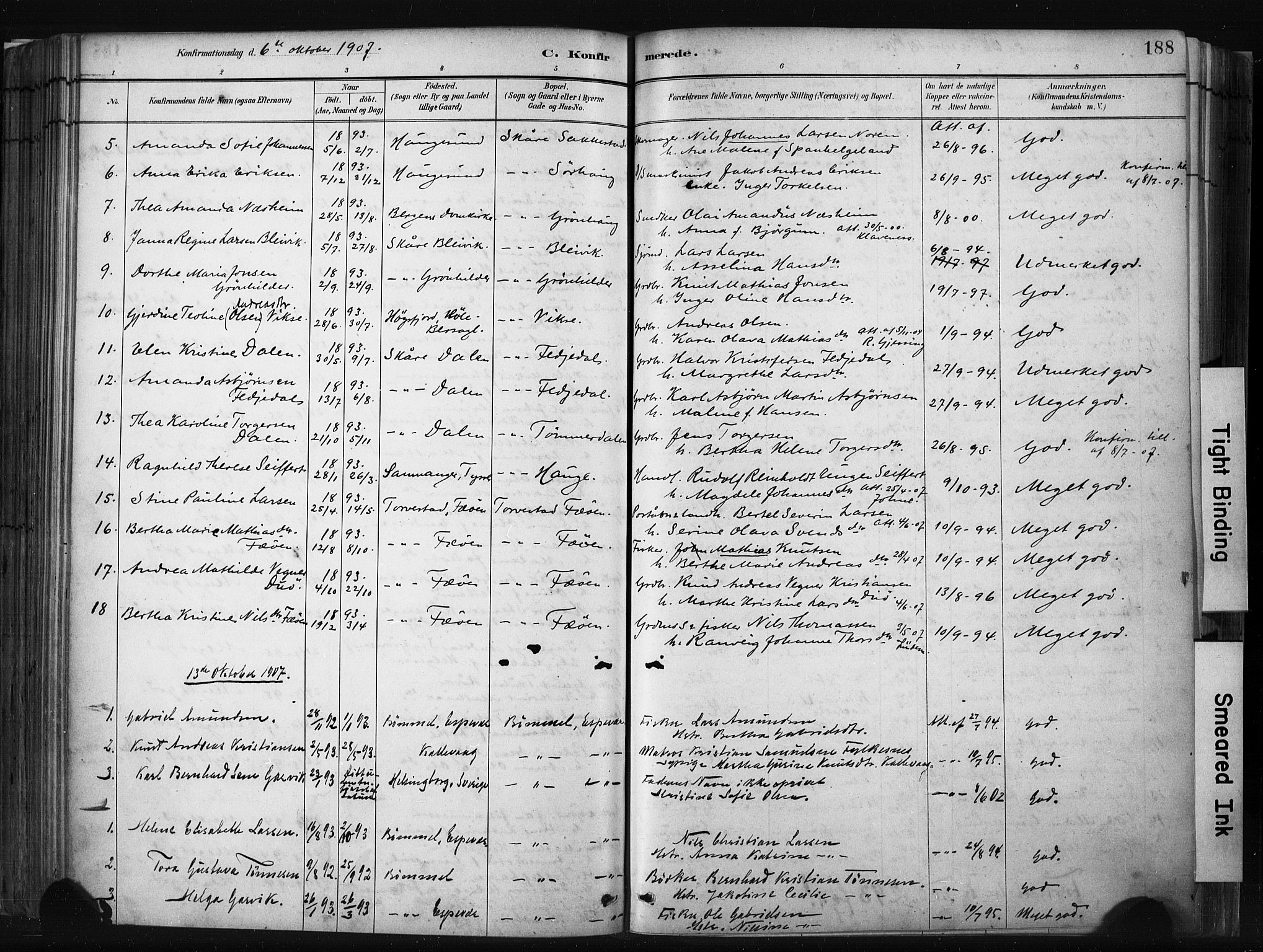 Haugesund sokneprestkontor, SAST/A -101863/H/Ha/Haa/L0004: Parish register (official) no. A 4, 1886-1908, p. 188