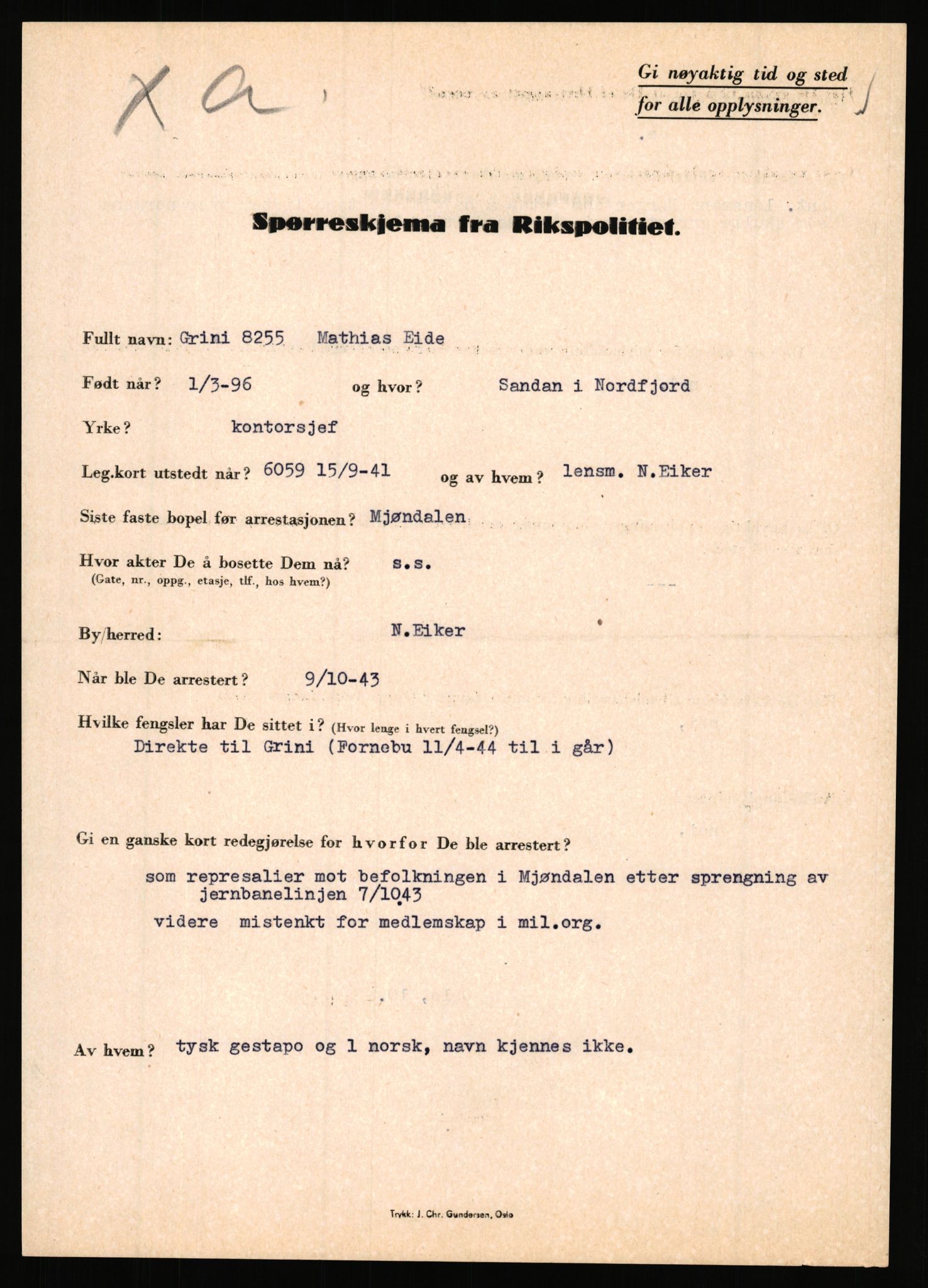 Rikspolitisjefen, AV/RA-S-1560/L/L0003: Bua, Bjarne - Erdal, Ingolf, 1940-1945, p. 732