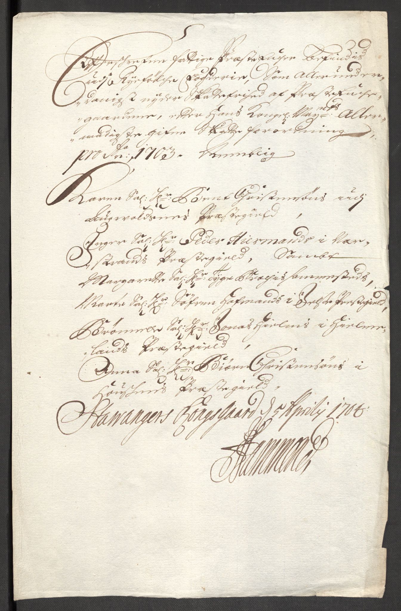Rentekammeret inntil 1814, Reviderte regnskaper, Fogderegnskap, RA/EA-4092/R47/L2860: Fogderegnskap Ryfylke, 1703-1705, p. 84