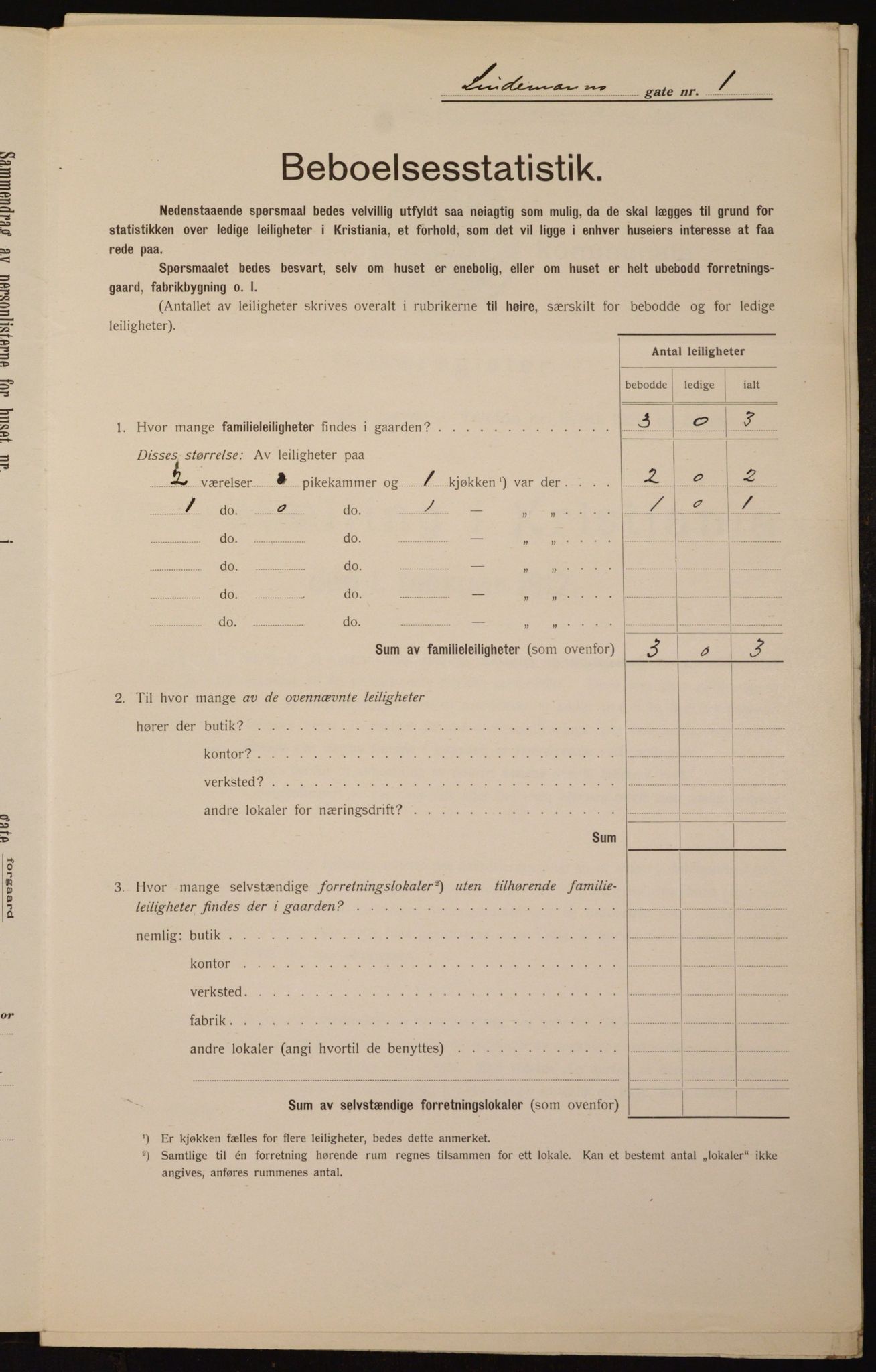 OBA, Municipal Census 1912 for Kristiania, 1912, p. 57964