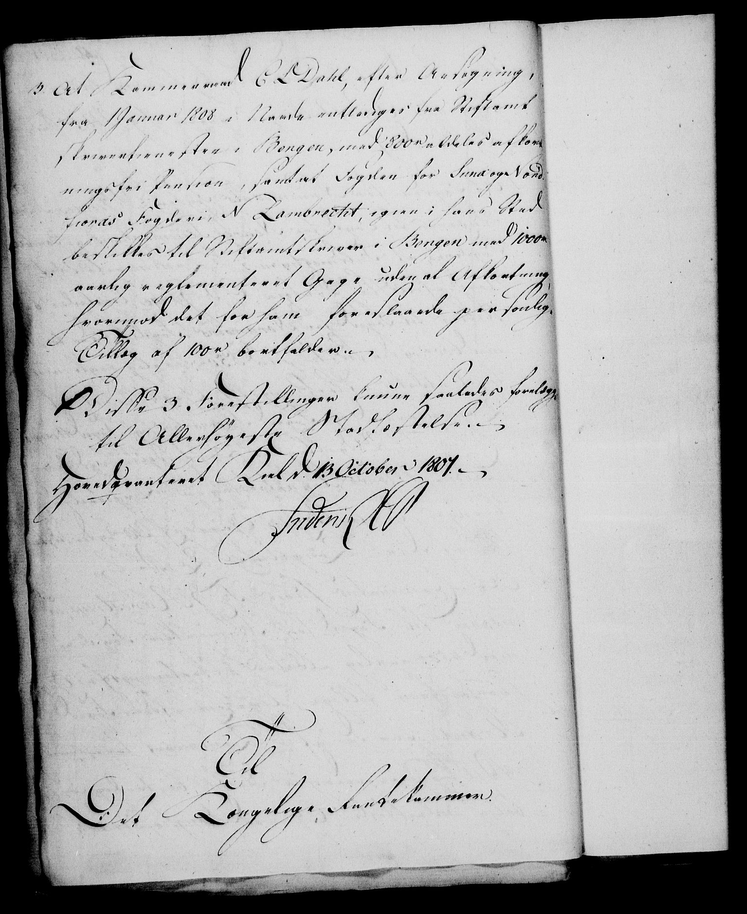 Rentekammeret, Kammerkanselliet, RA/EA-3111/G/Gf/Gfa/L0089: Norsk relasjons- og resolusjonsprotokoll (merket RK 52.89), 1807, p. 517